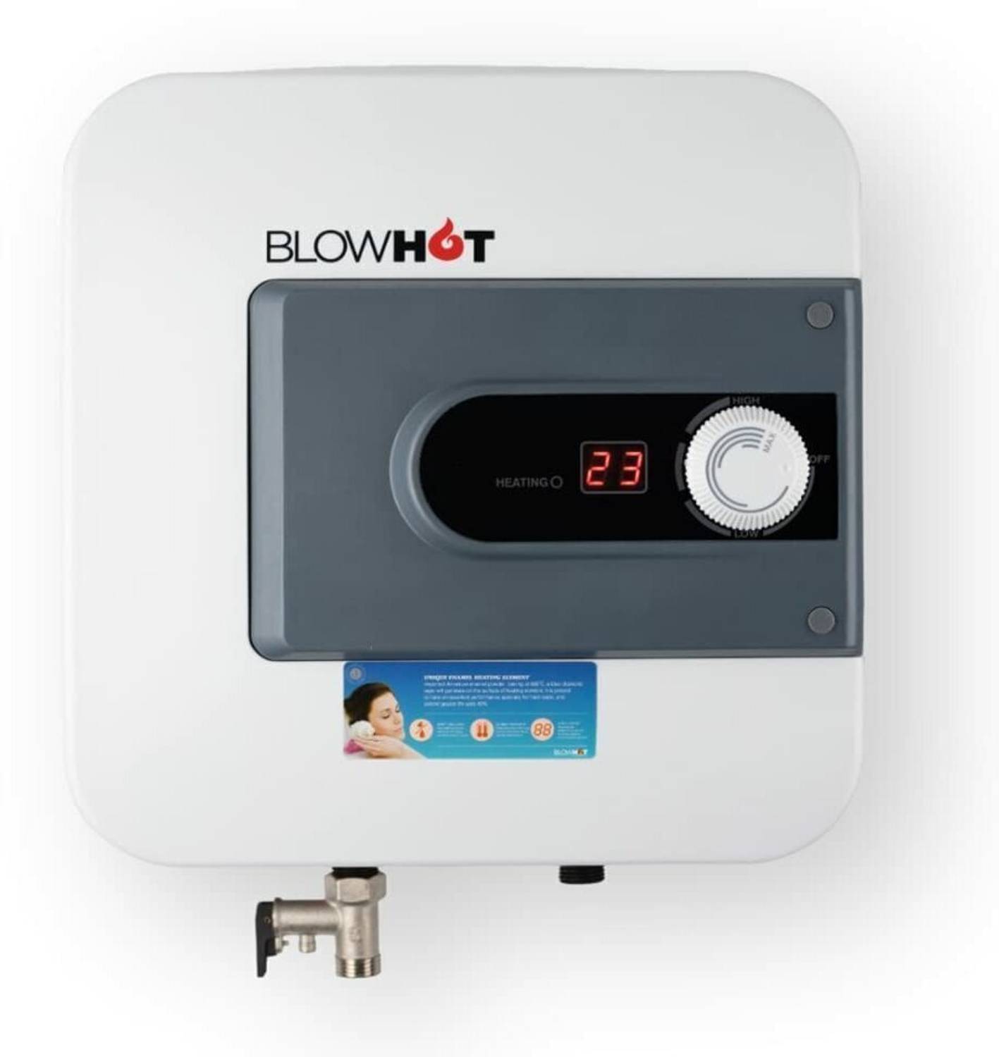 Blowhot 15 L Storage Water Geyser (Anti Rust Glass Line Tank, Dig