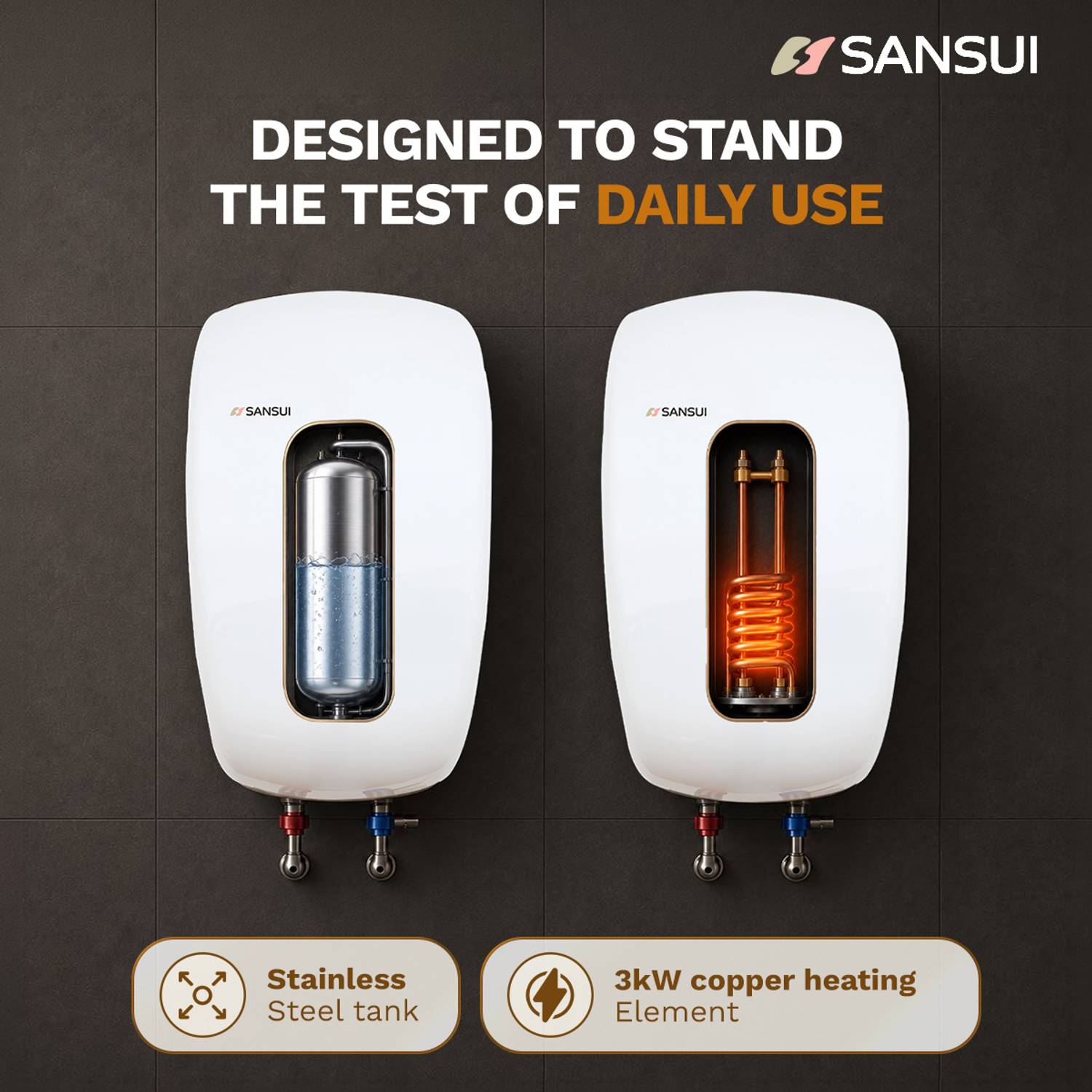 Sansui AquaZen 5.9L Instant Water Geyser - Image 5