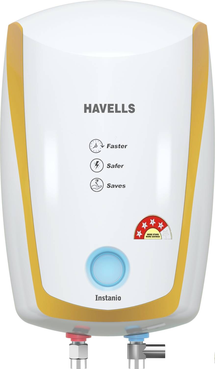 HAVELLS 6 L Storage Water Geyser (INSTANIO, White Mustard) (White