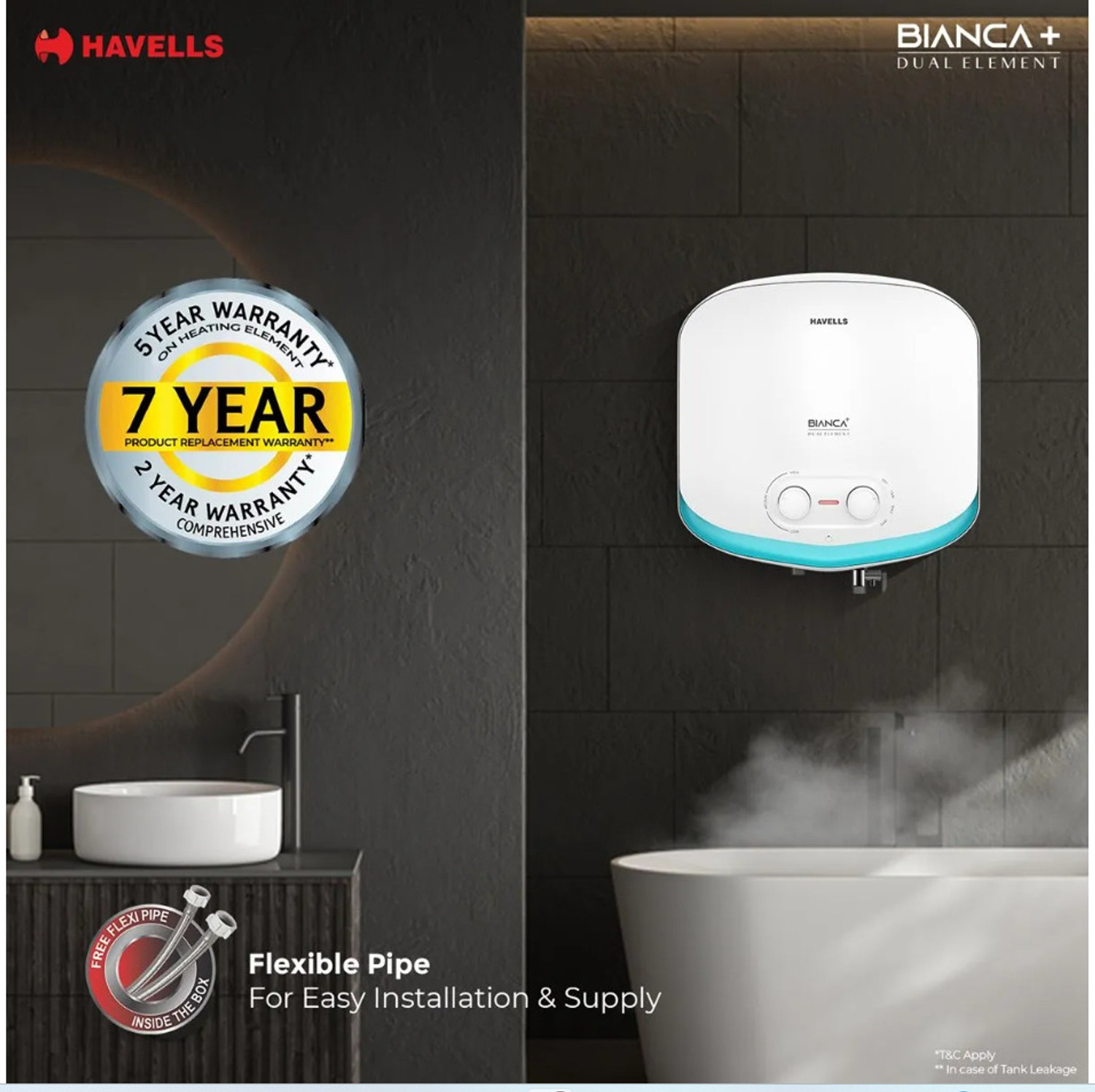Image of HAVELLS BIANCA PLUS 25 L Storage Water Geyser