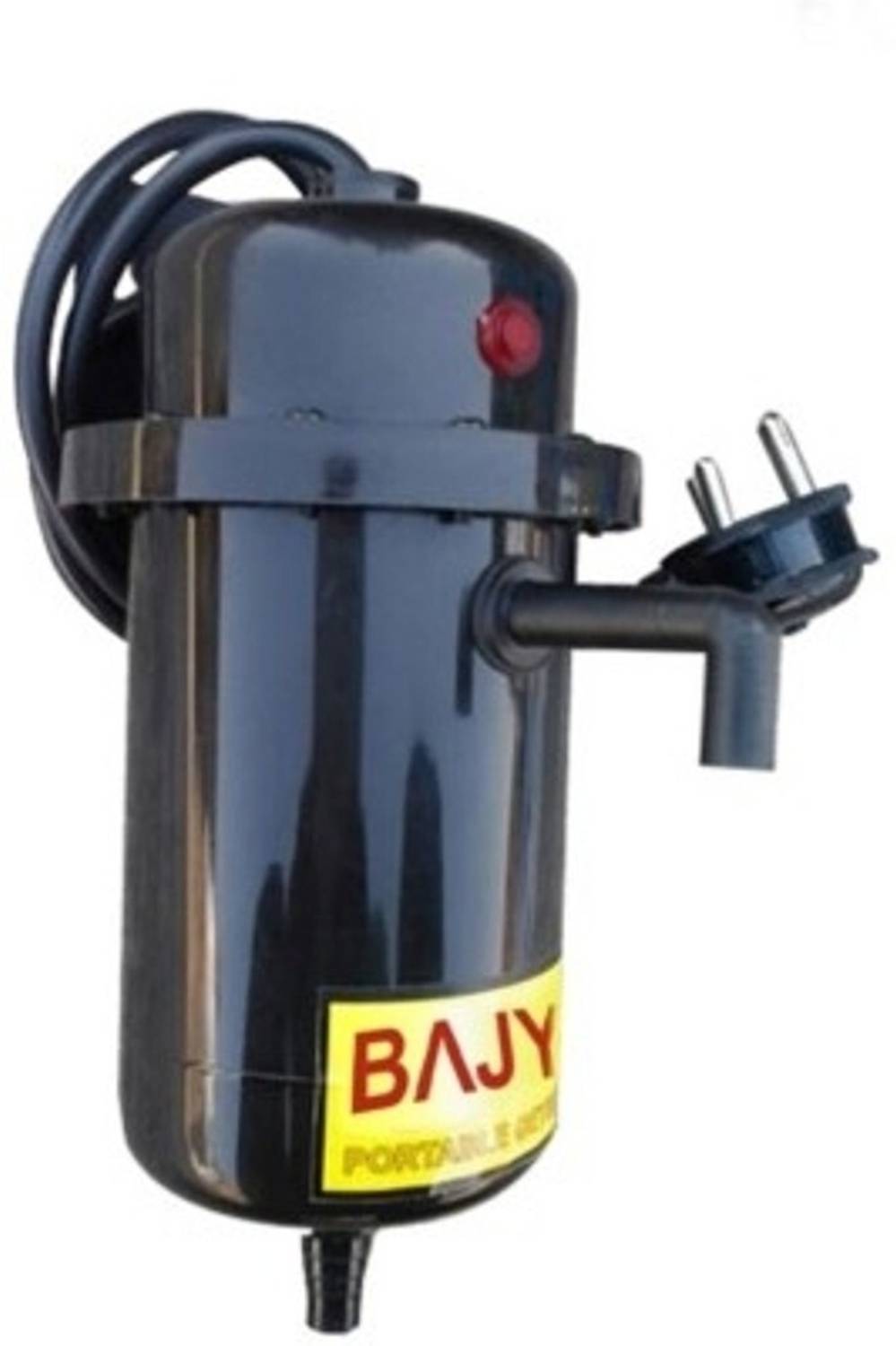 Bajya 1 L Instant Water Geyser (Bio, Silver, Black) (Silver, Blac
