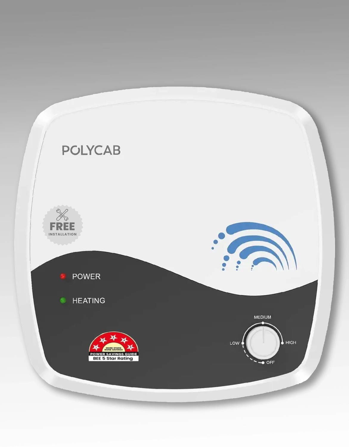 Polycab 15 L Storage Water Geyser 5 Star BEE Energy Rating (Sup