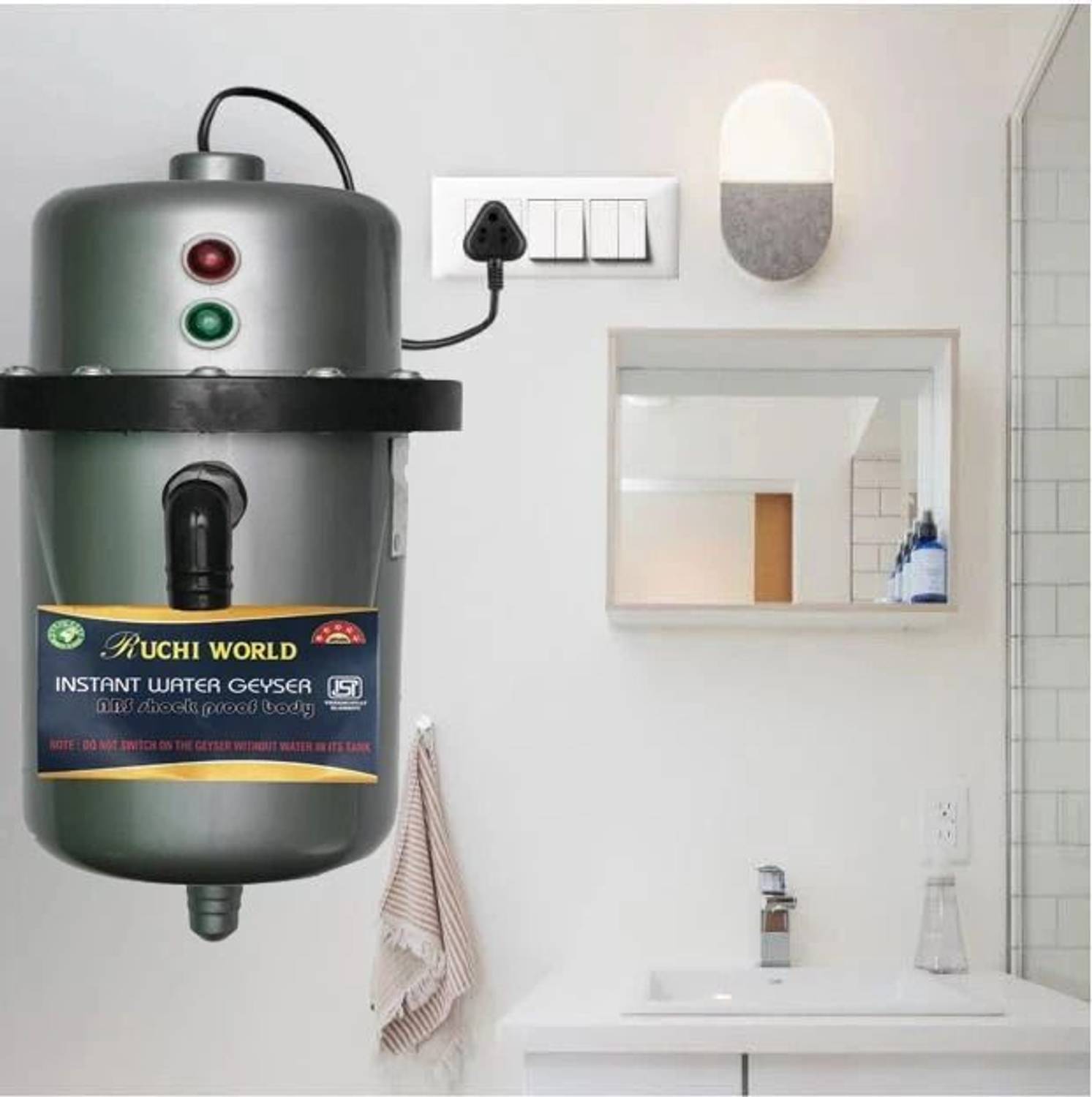 Ruchi World 1 L Instant Water Geyser (Instant portable water heat