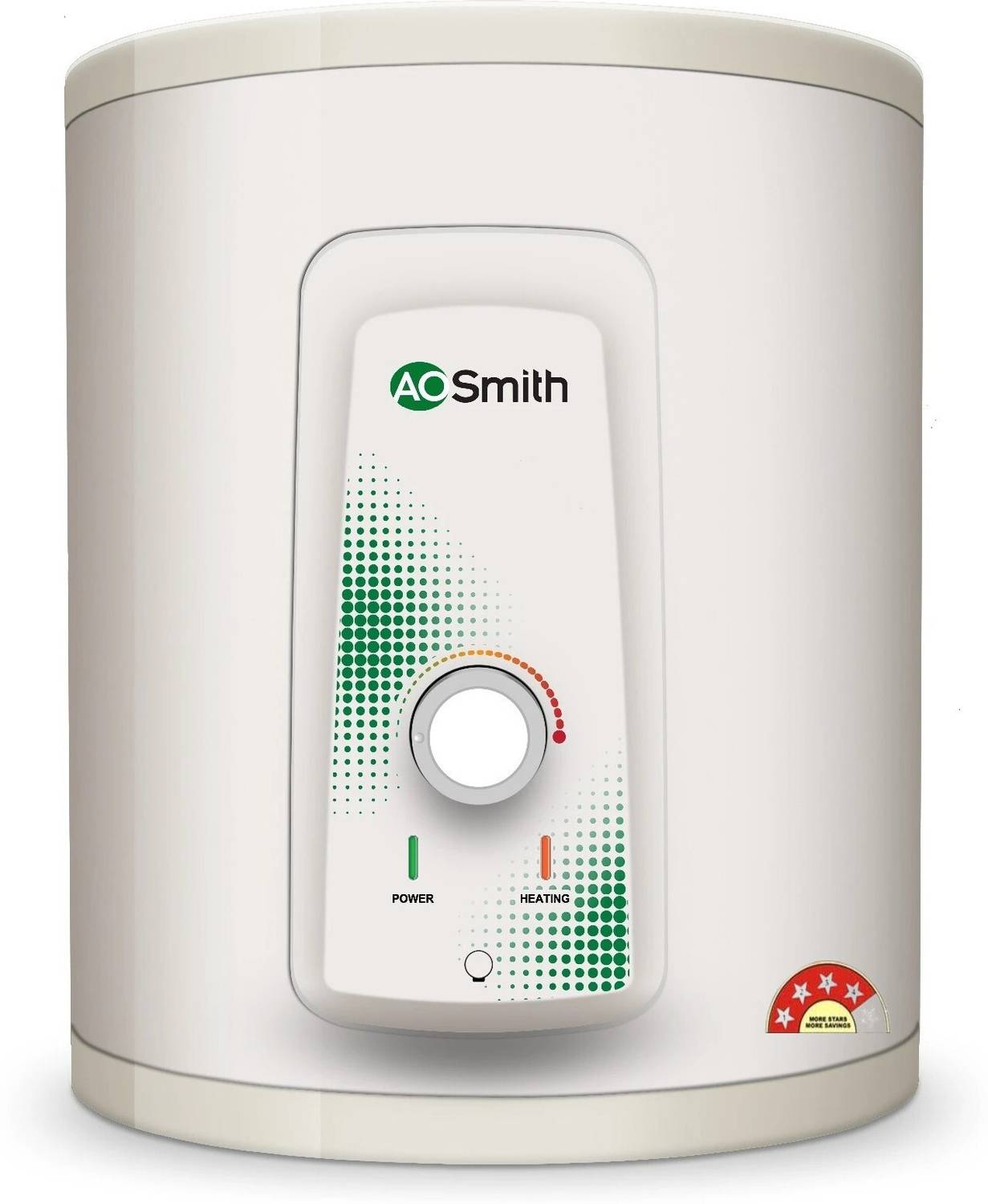 AO Smith HSE-VAS-X-015 15 L Storage Water Geyser | 2kW | Vertical | Designed for high rise buildings with 8 bar pressure rating | Longer life in hard water conditions with Blue Diamond glass lined tank | BEE 4-star rating for high energy efficiency and power savings
