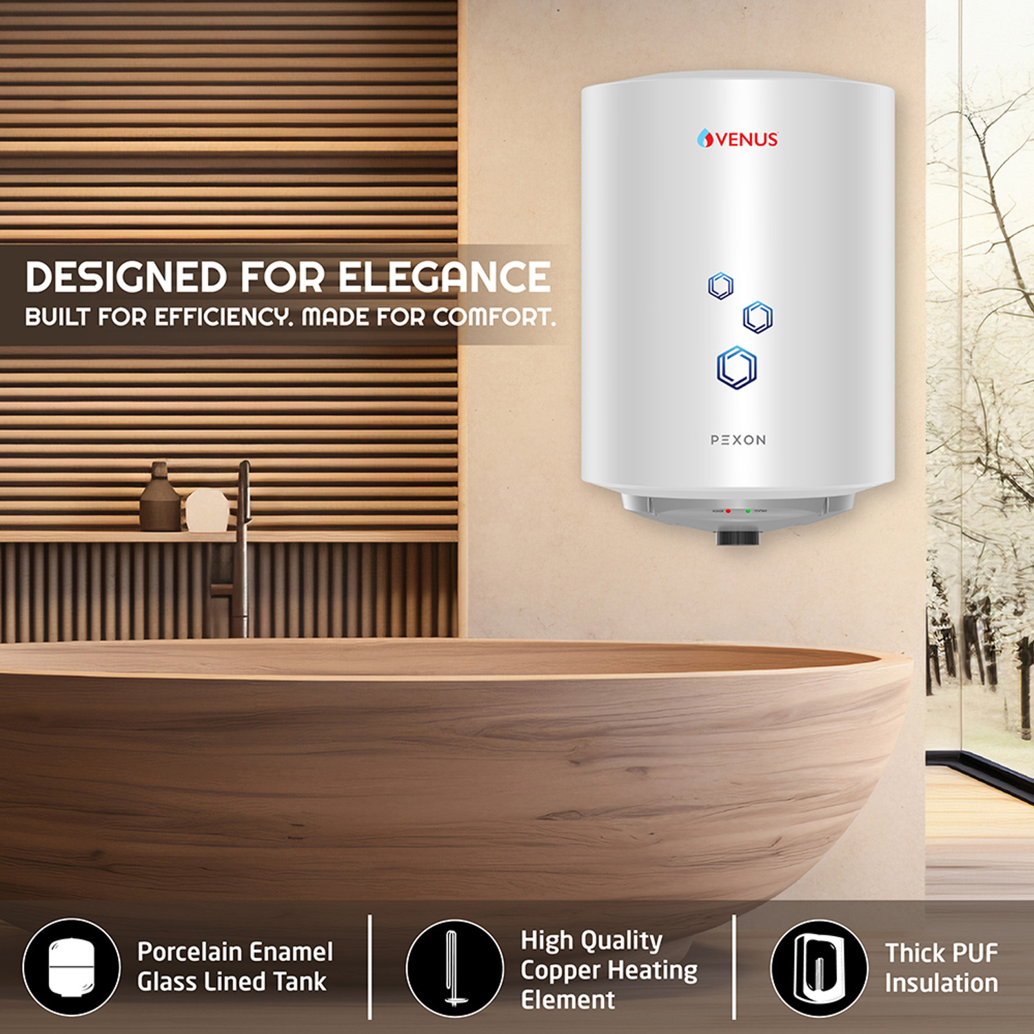 Image of Venus Pexon 25 liter (25PX) 25 L Storage Water Geyser