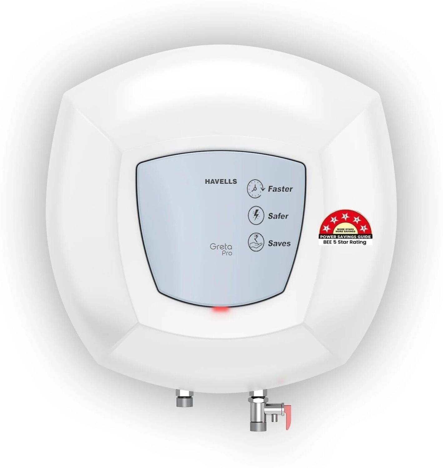 HAVELLS 10 L Storage Water Geyser (Greta Pro 10, White, Blue) (Wh
