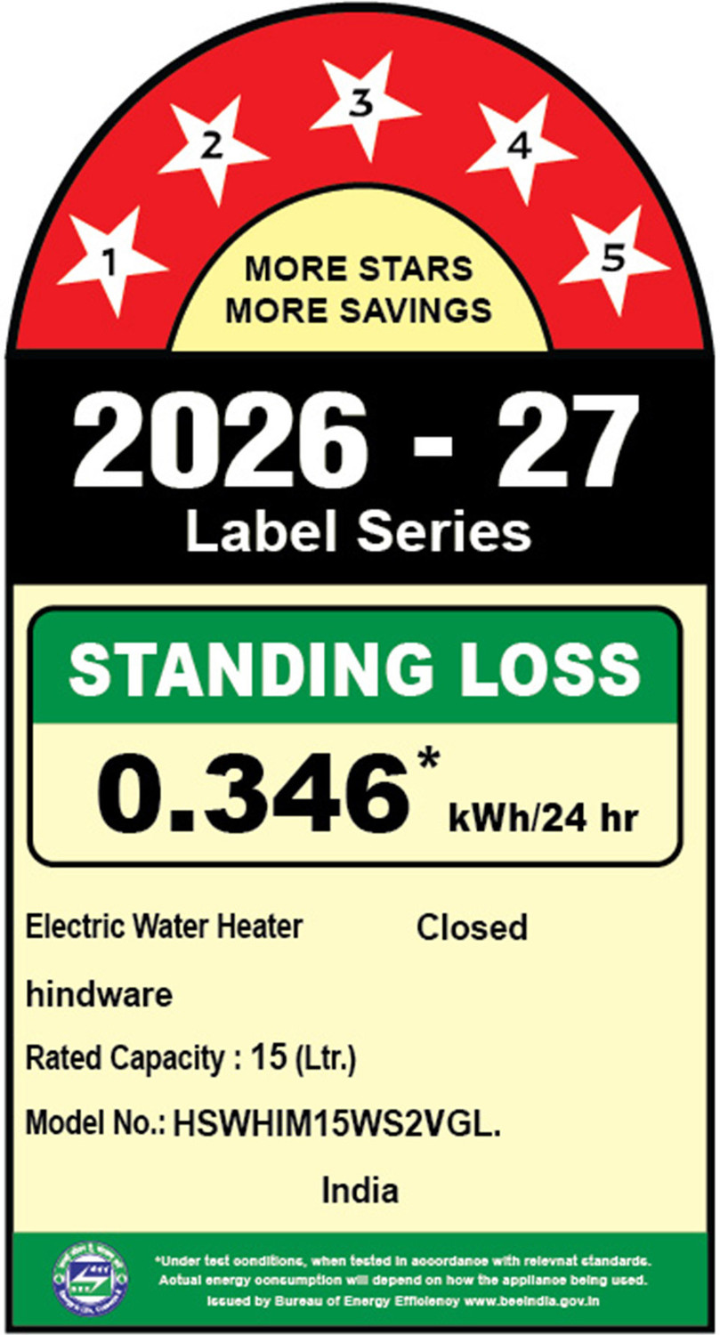 Image of Hindware Smart Appliances Immedio Plus 15 L Storage Water Geyser