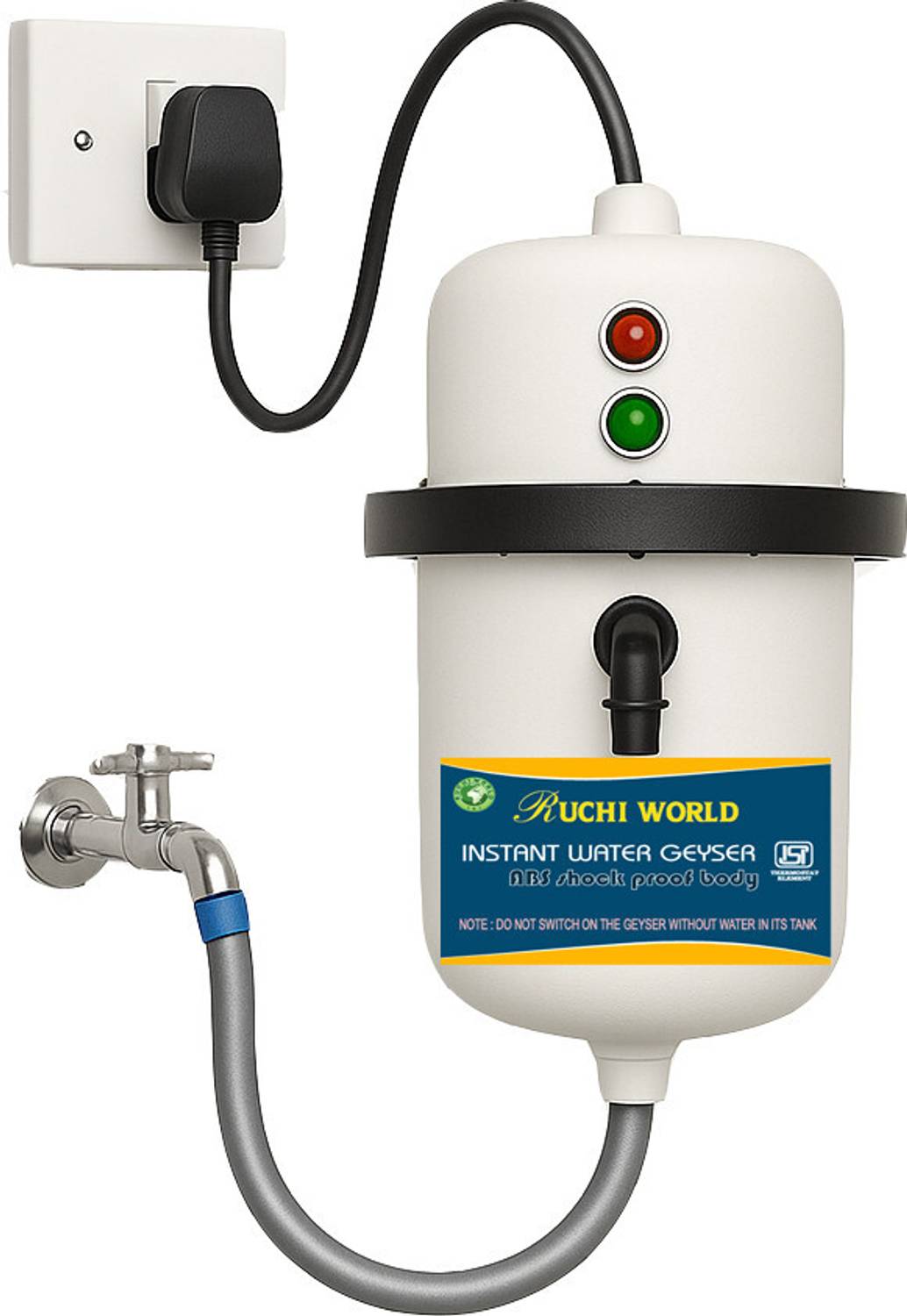Ruchi World 1 L Instant Water Geyser (Instant portable water heat