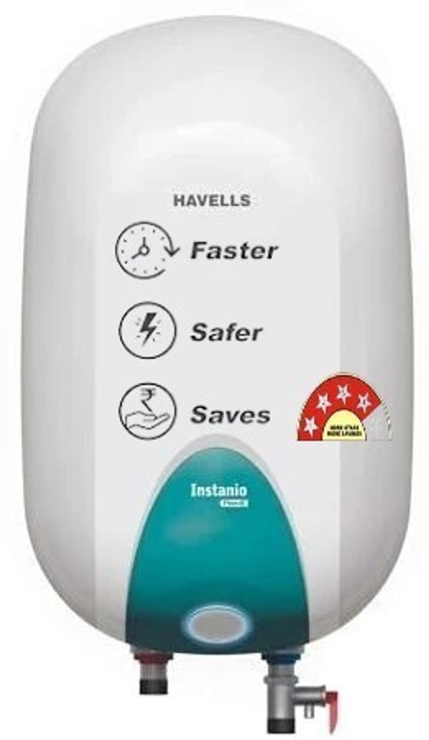 Image of HAVELLS Instanio Prime 25 L Storage Water Geyser | 4 Star BEE Energy Rating | Glassline Tanked