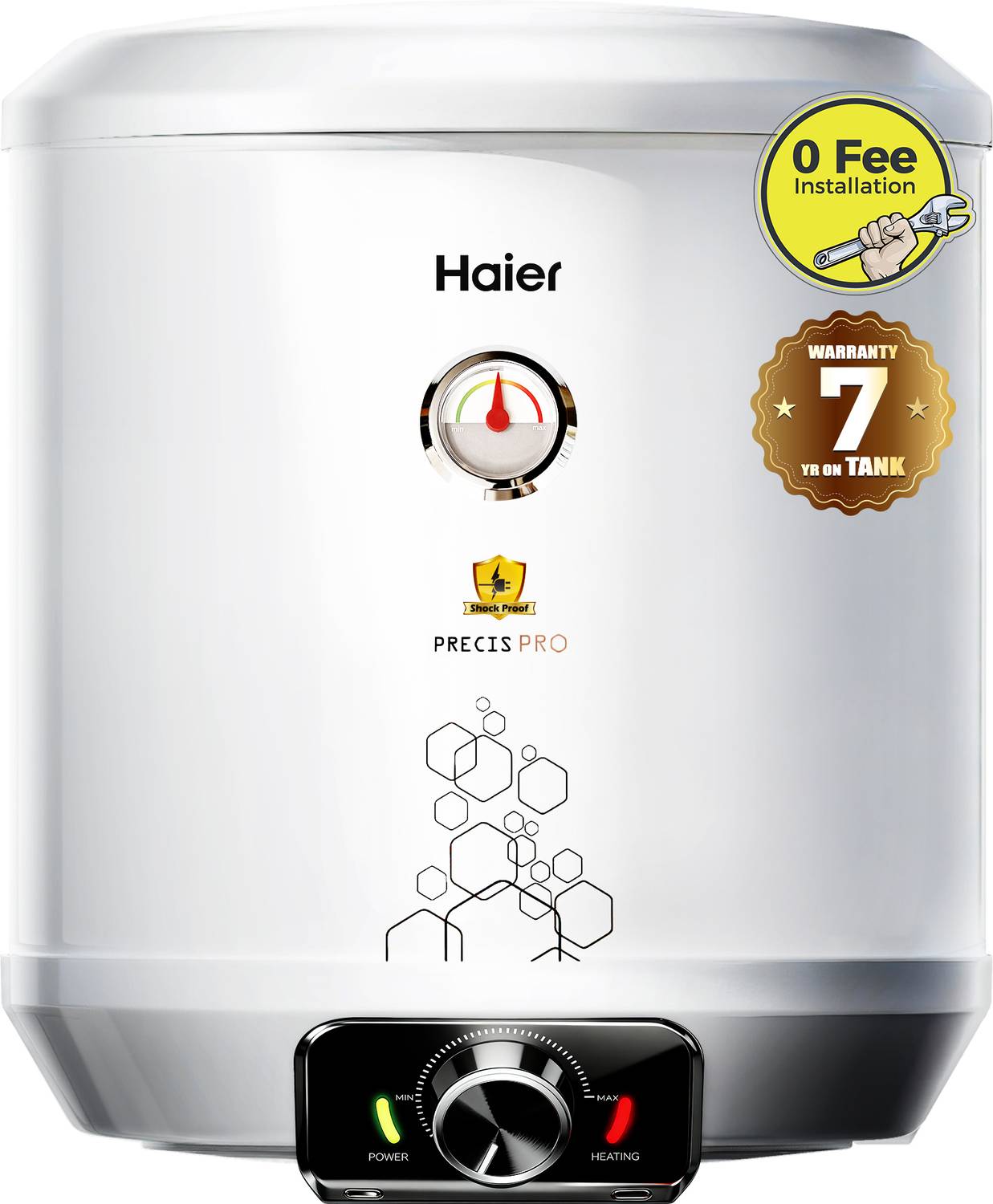 Haier ES15V-PRECIS PRO/ES15V-PV1(PRE-PRO) 15 L Storage Water Geyser | with Free Pipes and Free Installation