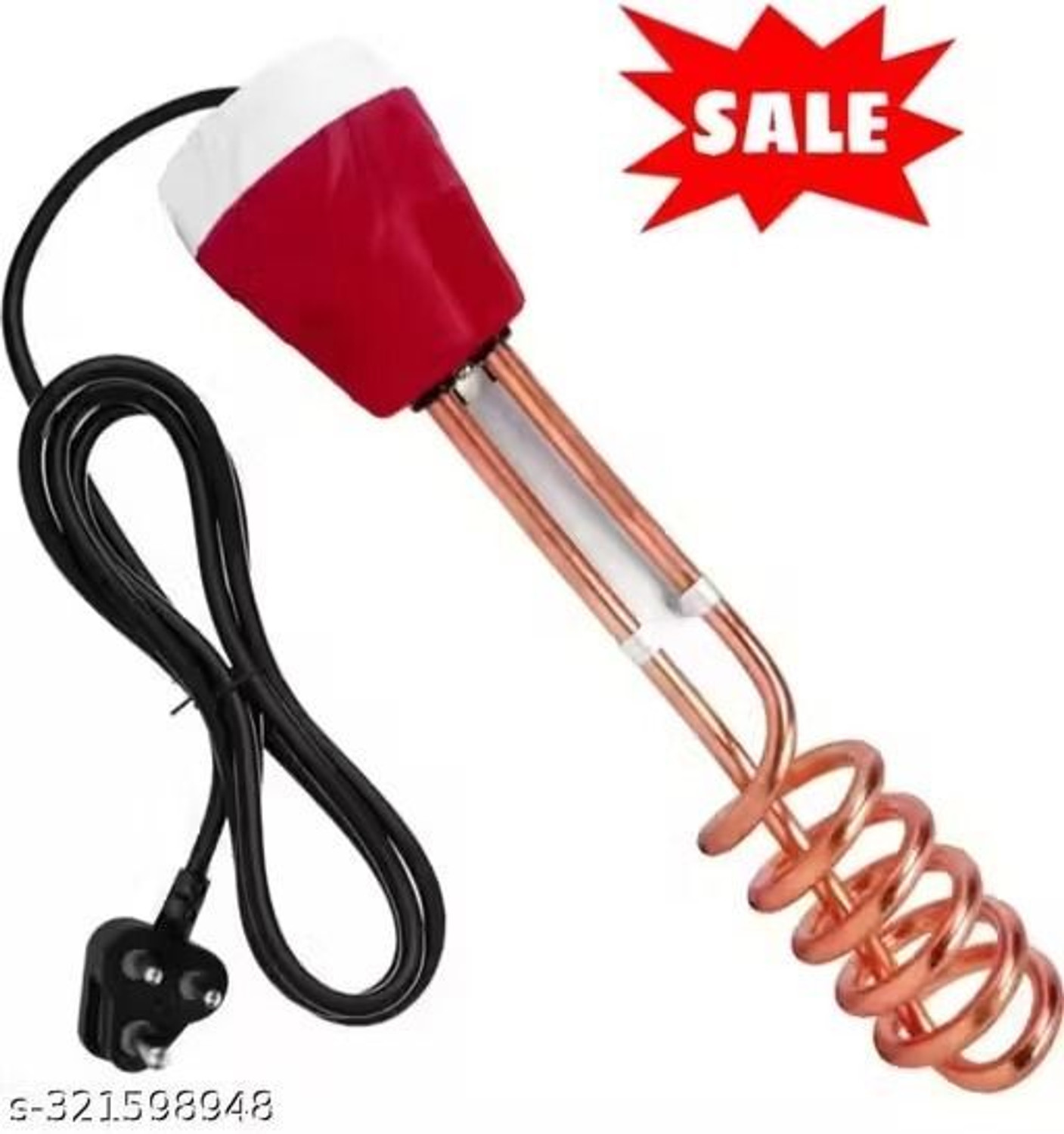 Image of REGOLITH ENTERPRISES SHOCK PROOF 1500 watt COPPER IMMERSION ROD 1500 W Immersion Heater 29 L Instant Water Geyser