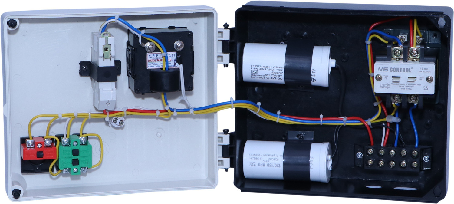 Image of M S control 1 HP Single phase Digital panel pump /starter Submersible Water Pump(1HP Digital) Water Pump Starter