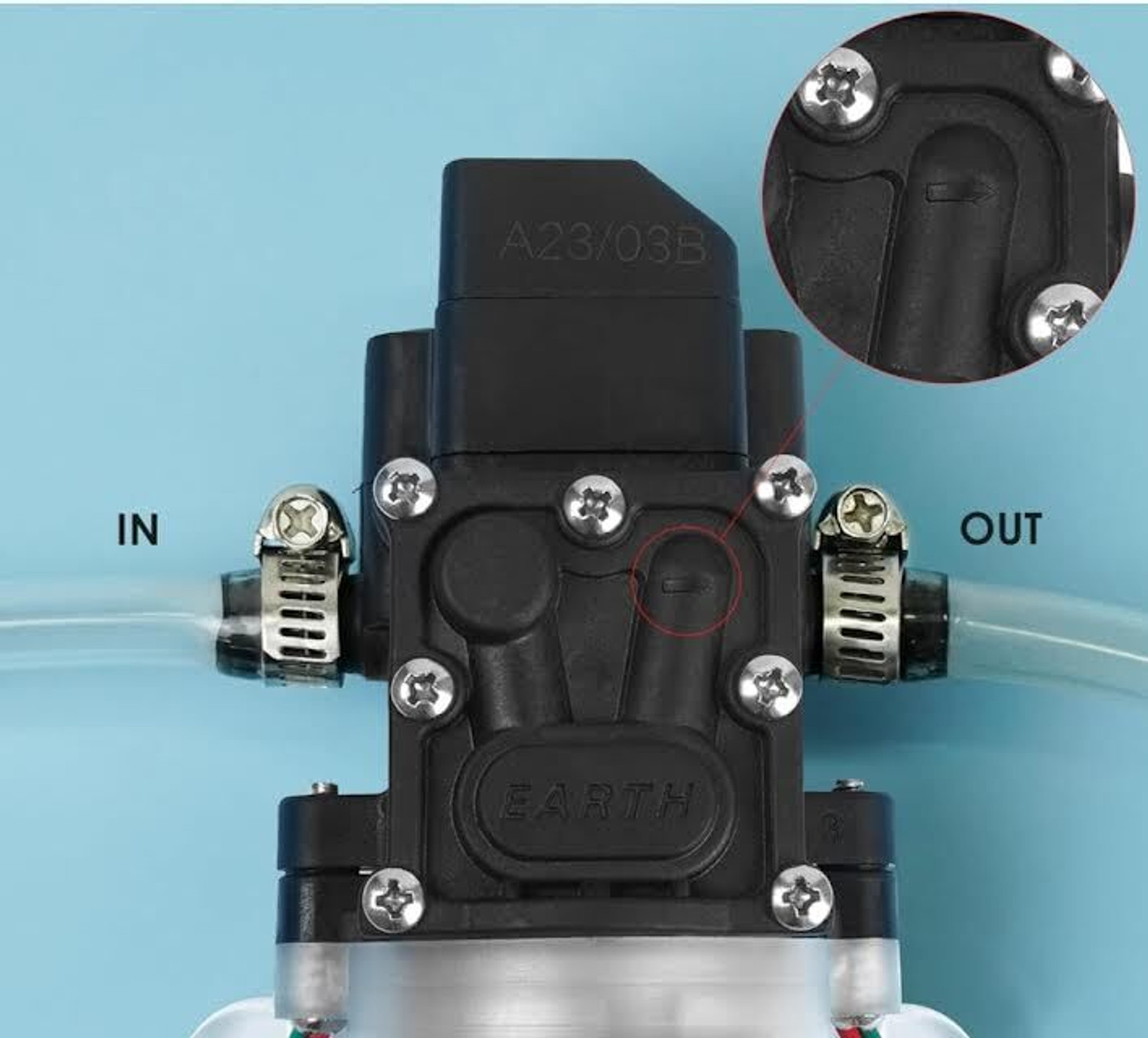 Image of FIYANS Earth High Pressure 12V Dc Water Pump Battery Sprayer Motor High Performance Diaphragm Water Pump