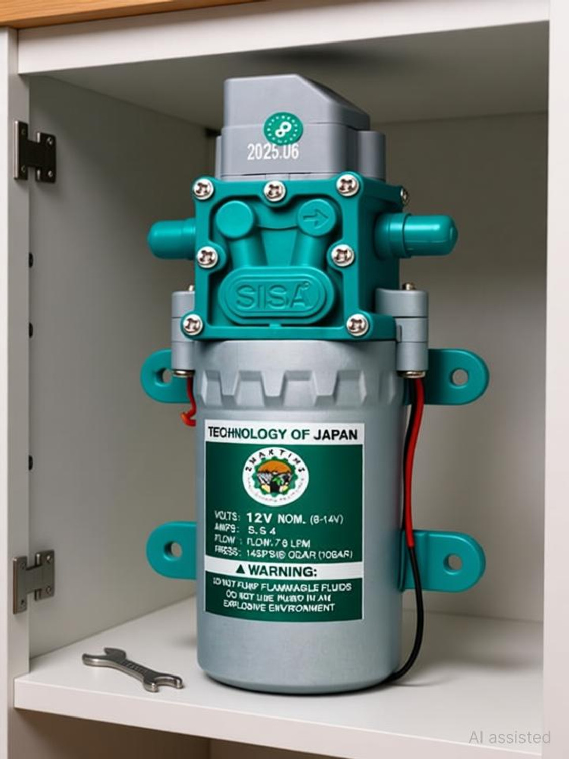Image of SHAKTIMS High Pressure 12V 135 Diaphragm Pump Diaphragm Water Pump
