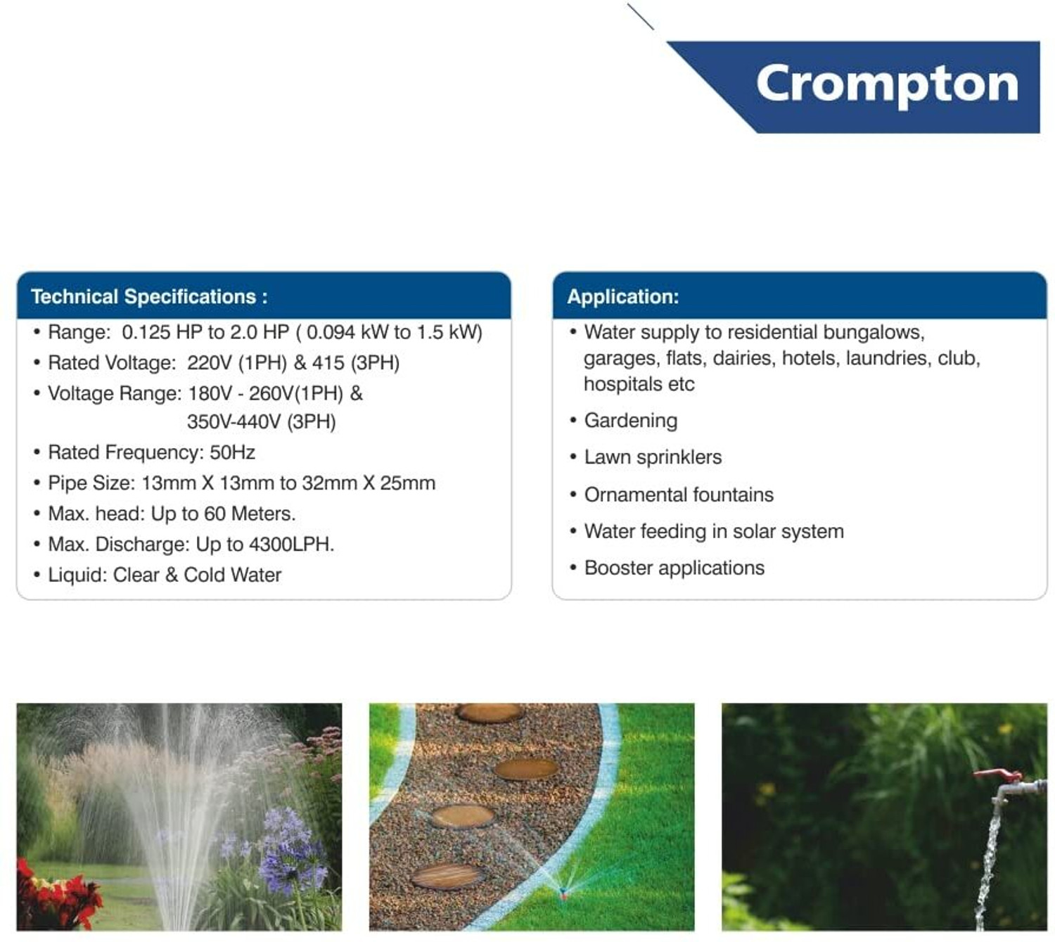 Image of Crompton MINI CHAMP PLUS I Centrifugal Water Pump