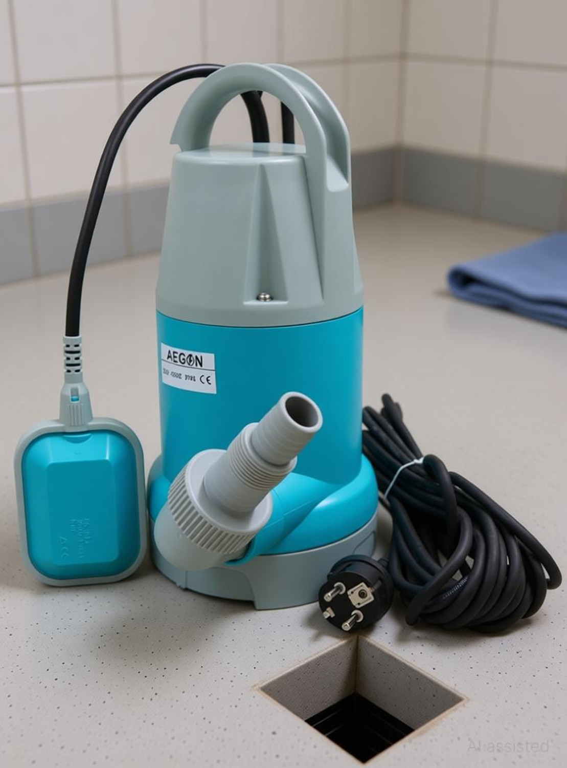 Image of AEGON ASP750 1hp, 13000 L /H, 750W Single Phase Sewage IPX8, Max Height 8m, Depth 7m Submersible Water Pump