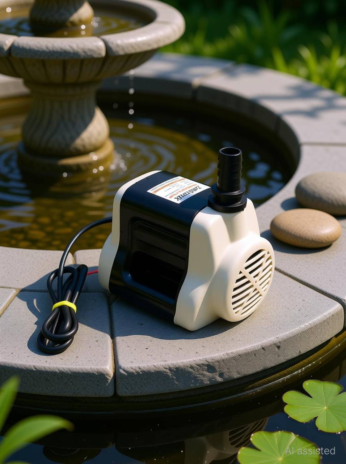 Zaibtronix Air Cooler Pump , Fountain Submersible Water Pump (1.2 hp), Computerized Tested Corrosion Resistant. High Water Lifting Up To 1.85Meter Or 6 Feet. Submersible Water Pump