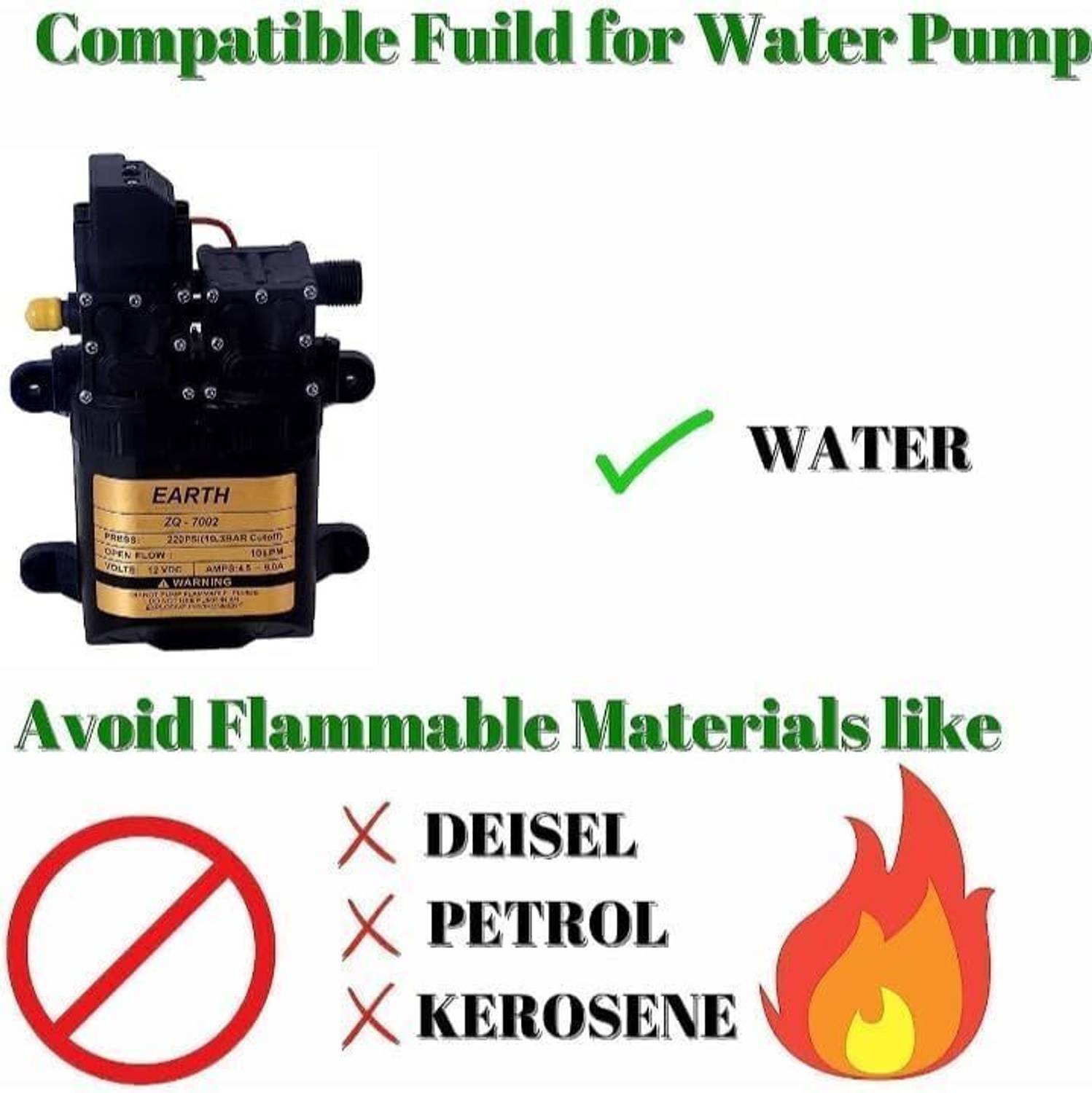 250PSI High Pressure Diaphragm Pump Double Motor 12V DC Battery Operated Diaphragm Water Pump - Image 4