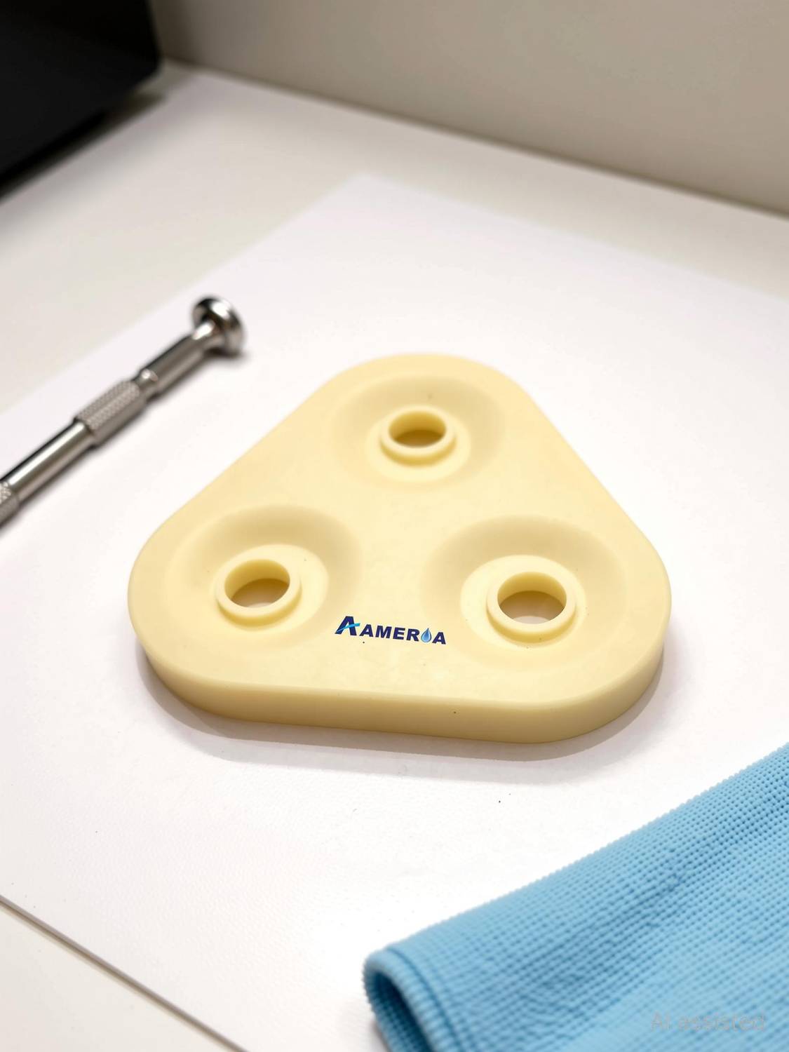 Aameria RO Booster Water Pump / Motor Triangular Pump Head Seal for Water Pump 75/100/150 GPD Leakage ofPump Head Cover Seal for Water Leakage of Diaphragm Water Pump