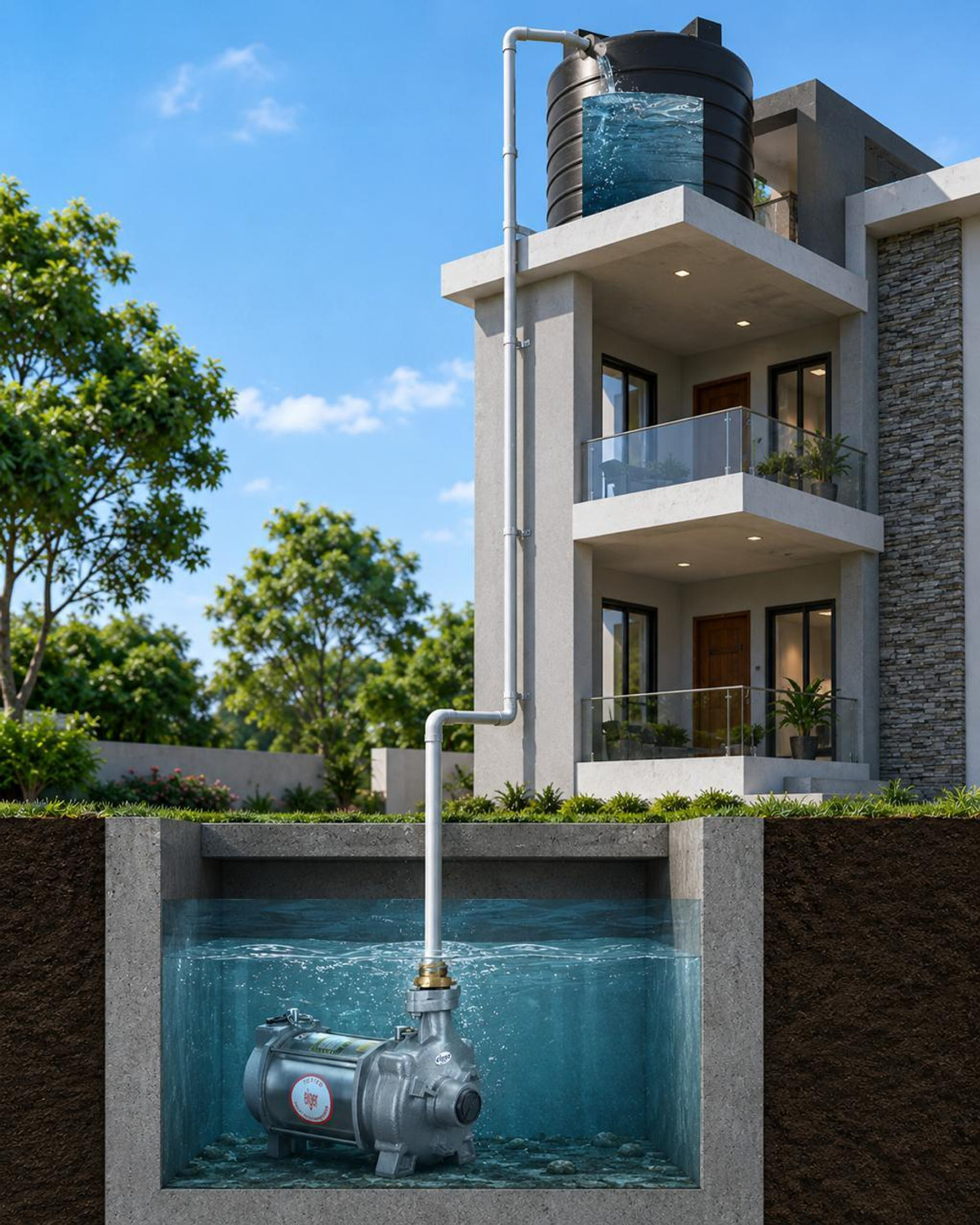 Image of eiger 1.0 H.P HEAVY DUTY OPENWELL SUBMERSIBLE PUMPS Submersible Water Pump