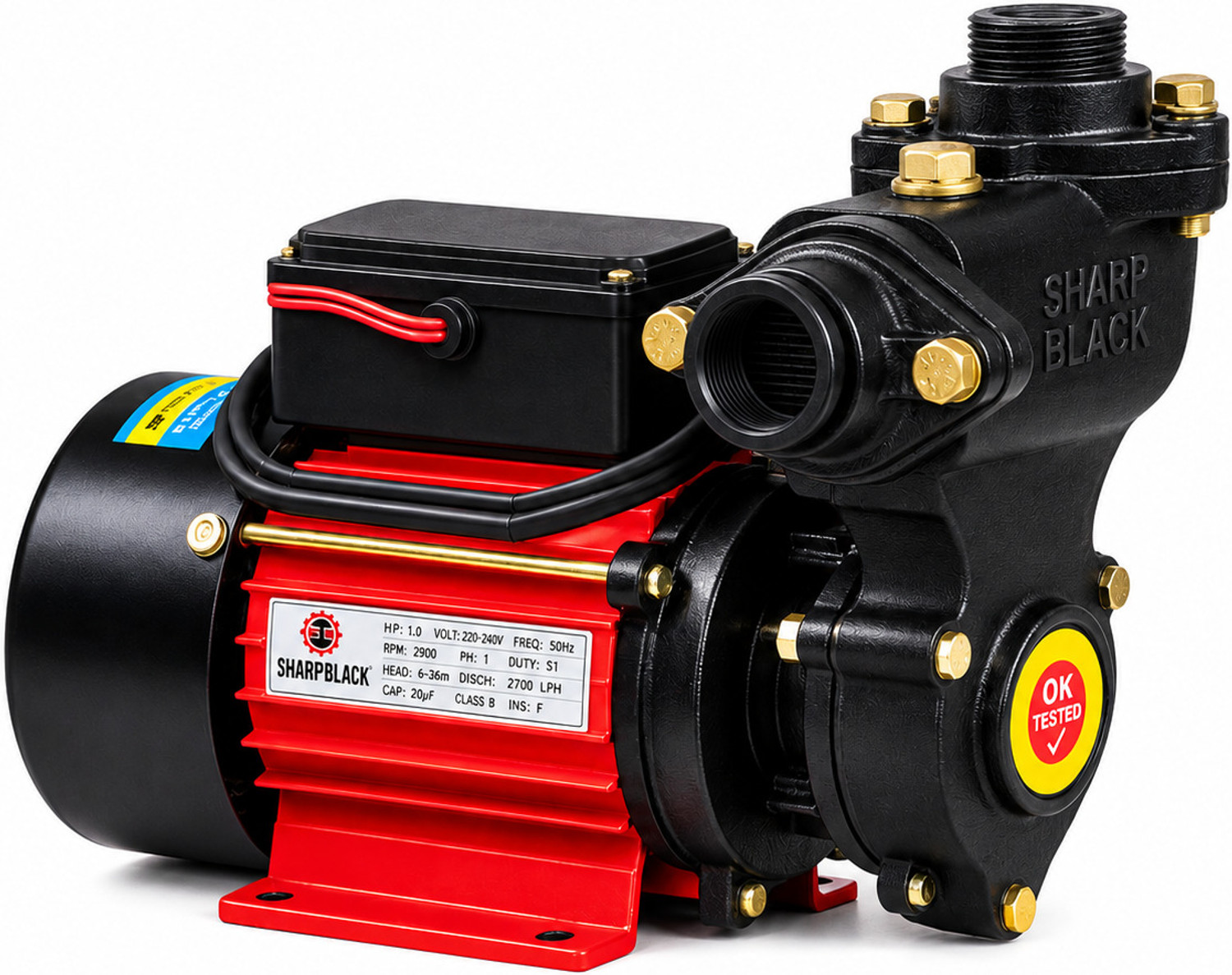 Image of SHARP PELTO PELTO 0.5 HP Self Priming Monoblock Pump Centrifugal Water Pump Centrifugal Water Pump