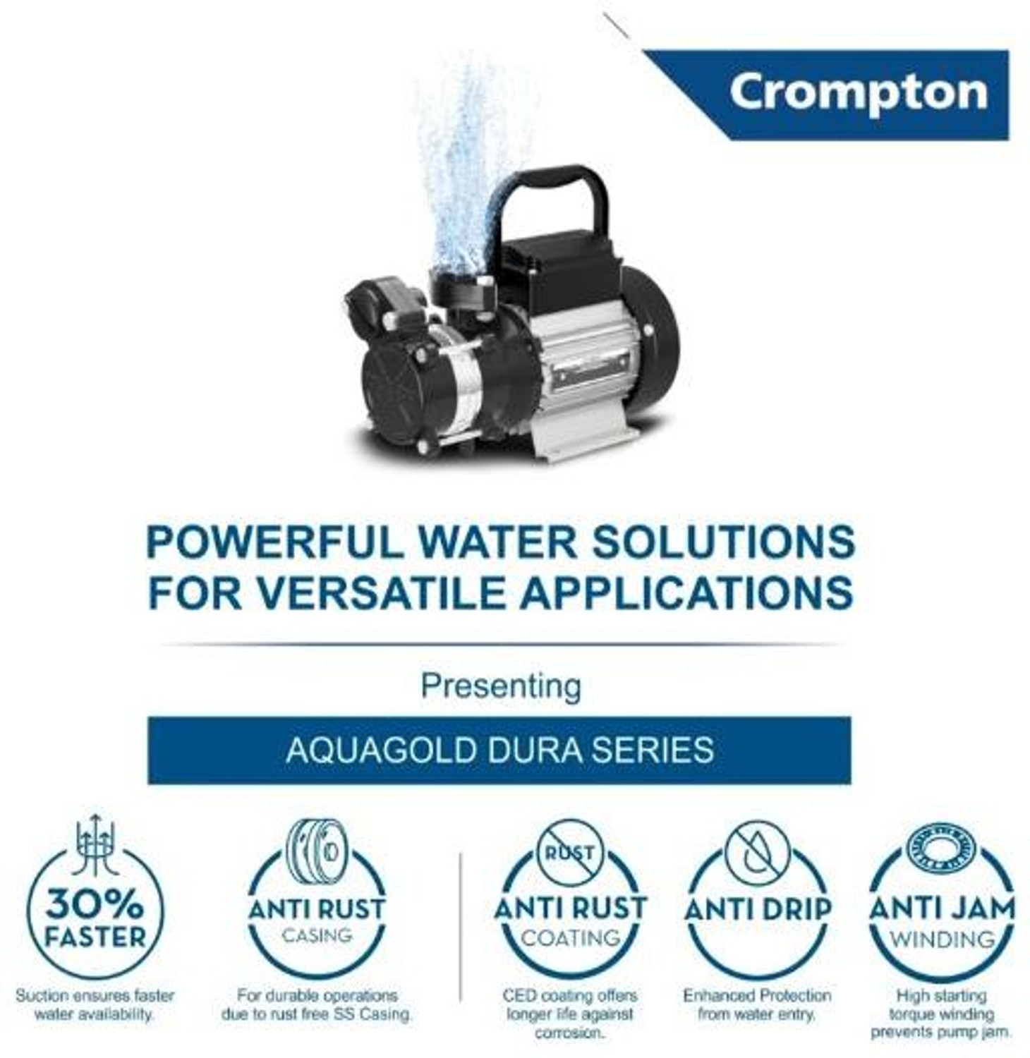 Image of Crompton AQUA GOLD 50 23 Centrifugal Water Pump