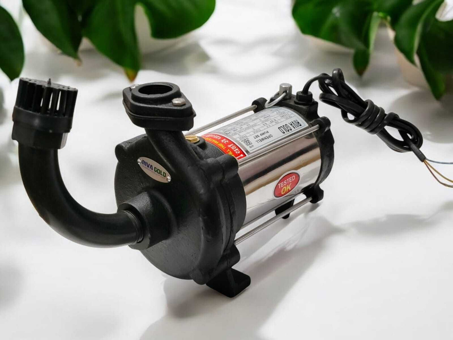 Image of RIVA GOLD 0.5 HP Open well submersible pump with control panel Submersible Water Pump