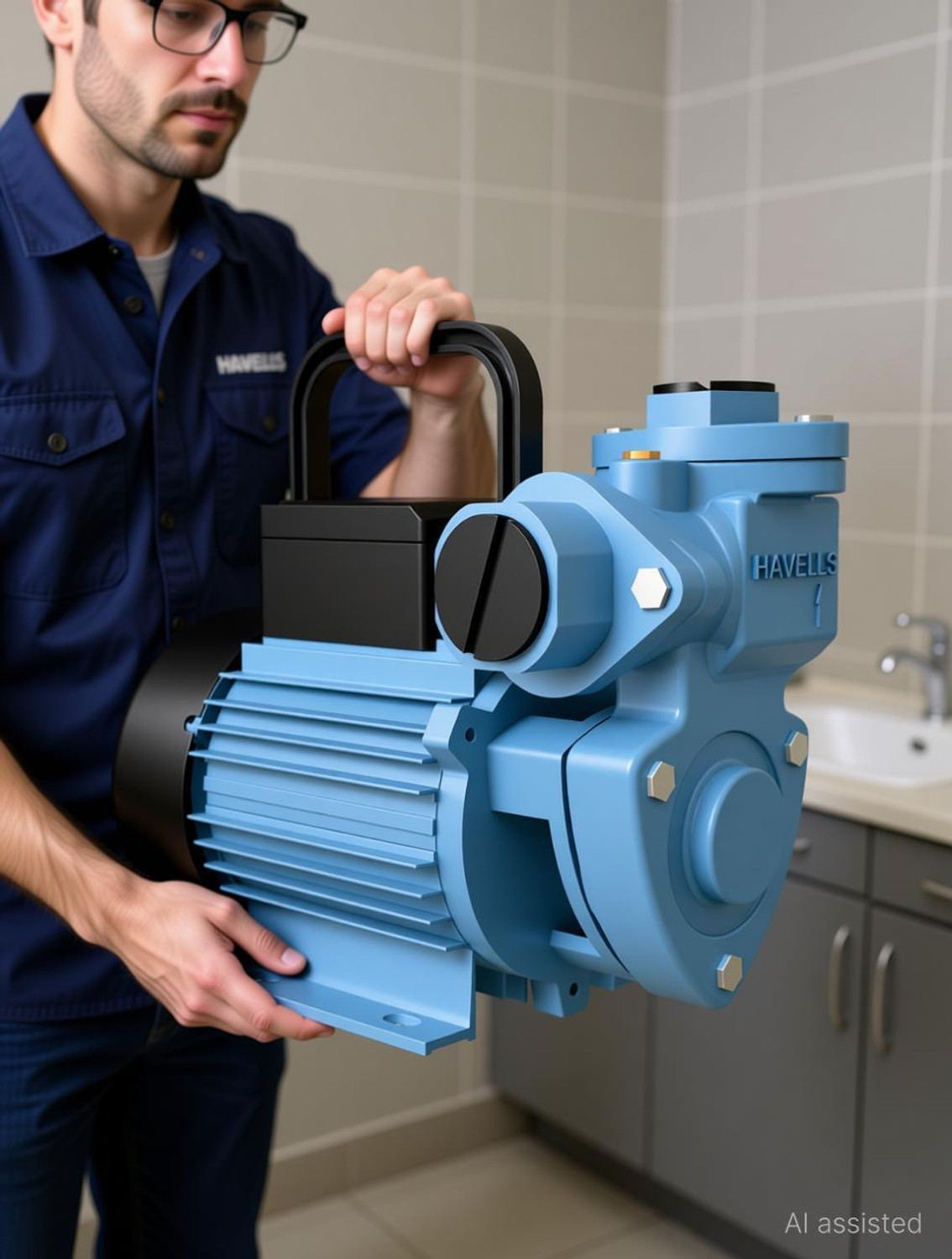Image of HAVELLS SLOW-SPD D1-1.0HP 1PH MINIMONOBLOCK PUMP CENTRIFUGAL 1HP Centrifugal Water Pump