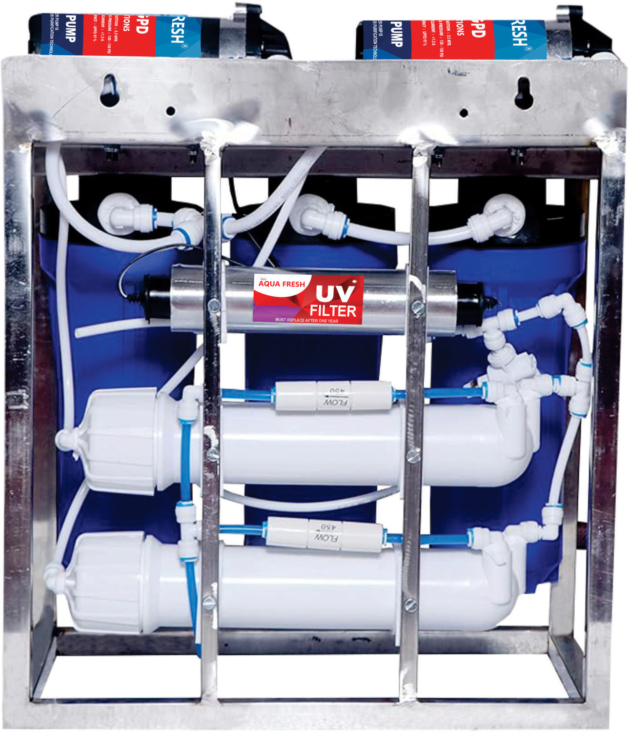 Image of JAIN AQUA FRESH 25 LPH Commercial Water Purifier with Two Pump Purification 25 L RO Water Purifier