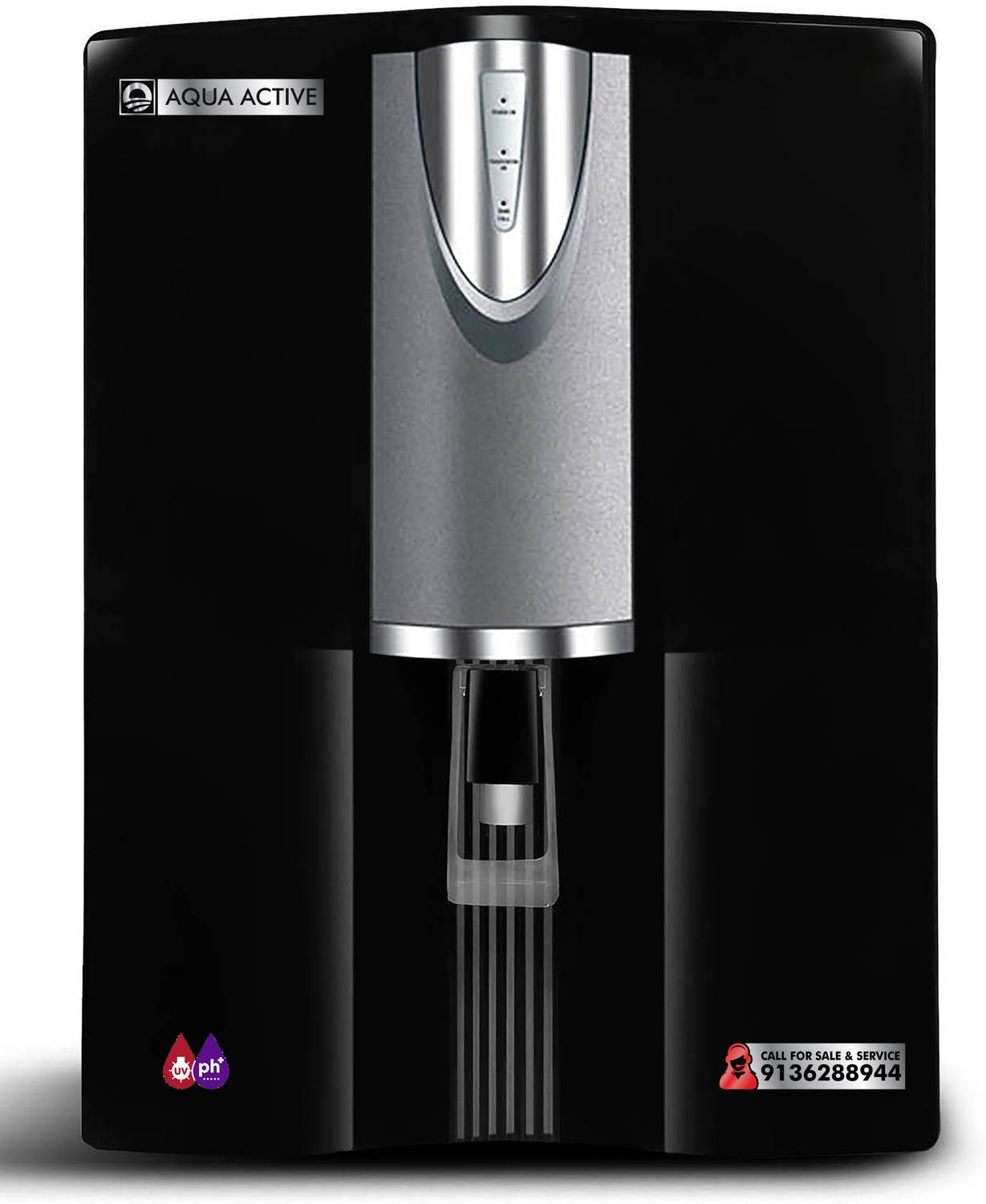 AquaActive Alkaline 10 L RO + UV + Minerals Water Purifier