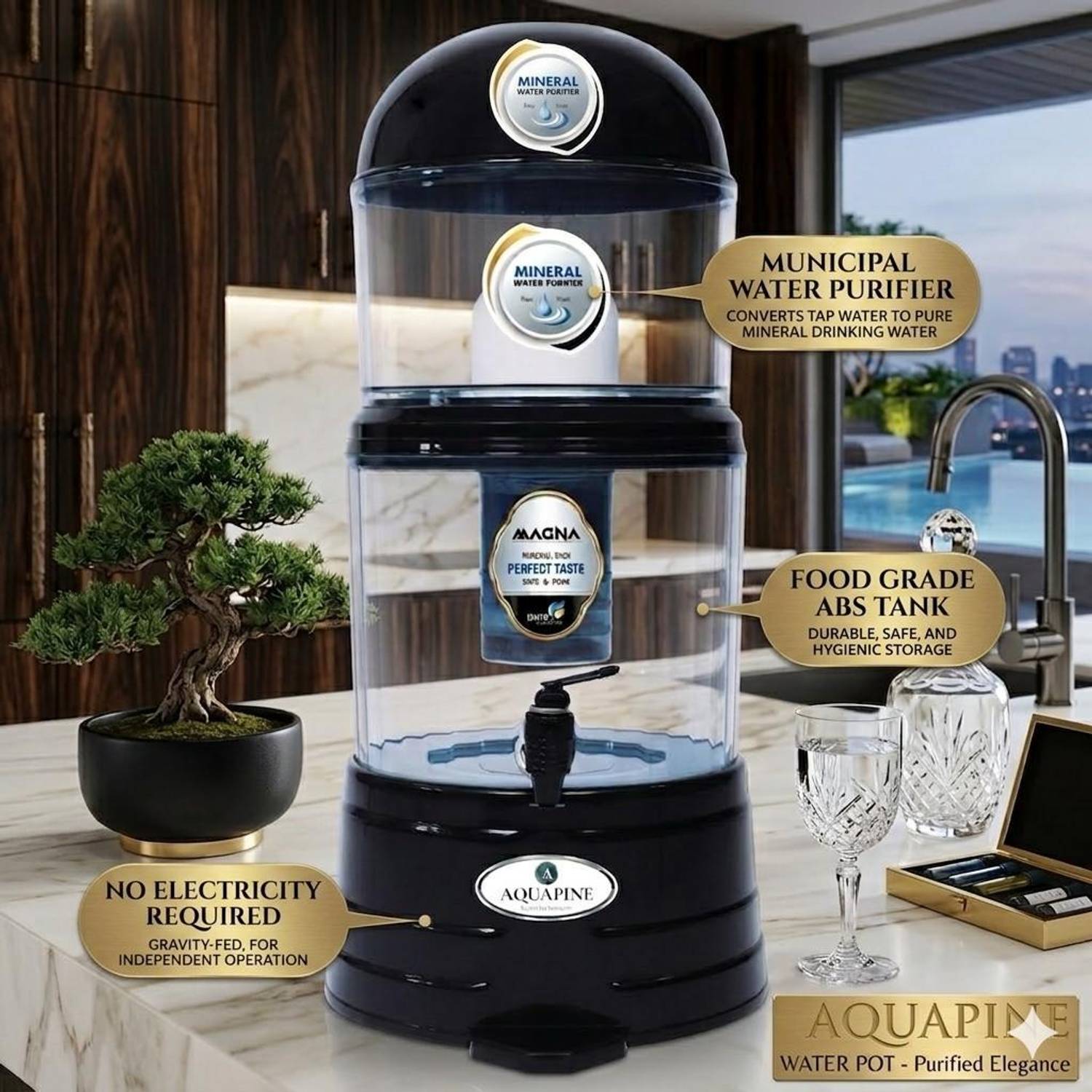 AQUAPINE 16L Gravity Water Purifier - Image 5