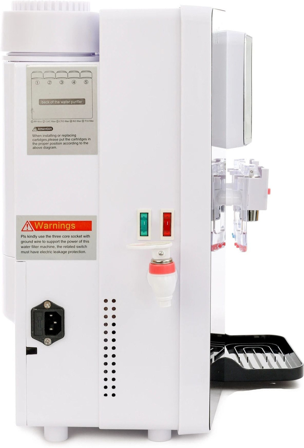Image of BePURE 4G pH Black Hot and Cold with Smart LED functions 9 L RO + UV + UF + TDS + ALK + Copper Water Purifier