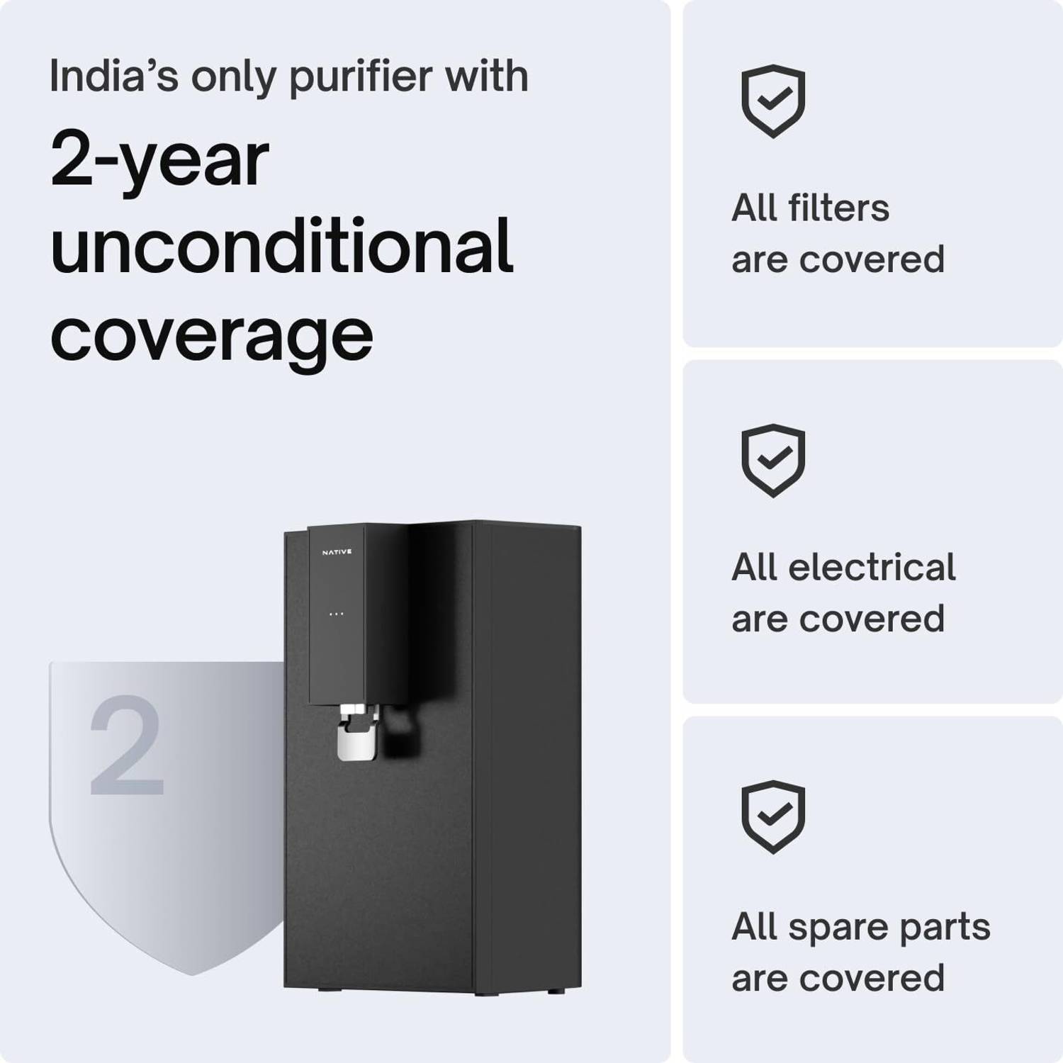 Native M0 5L RO+UV+Minerals Water Purifier - Image 4