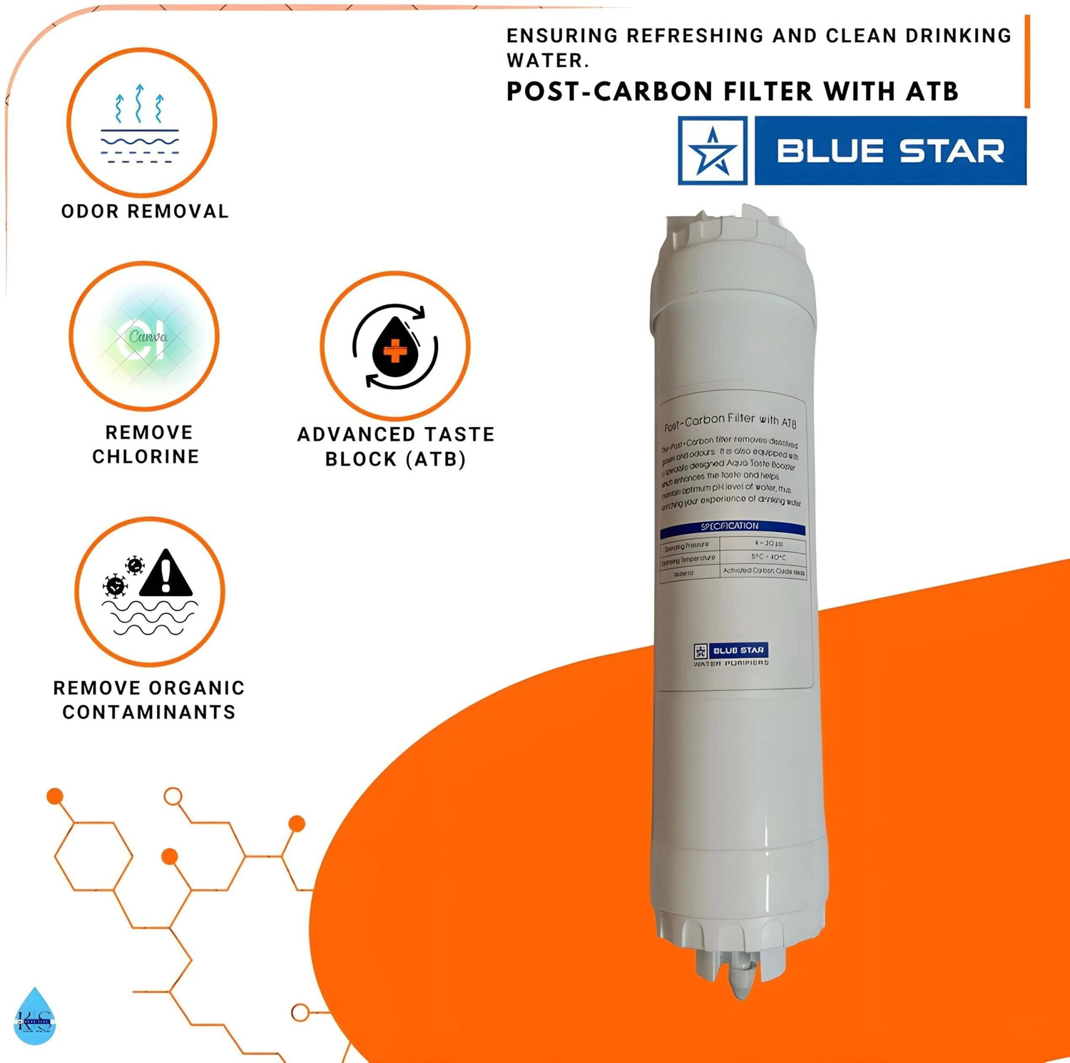 Image of Blue Star Blue Star RO Water Purifier Filter Set 2000 L UF Water Purifier
