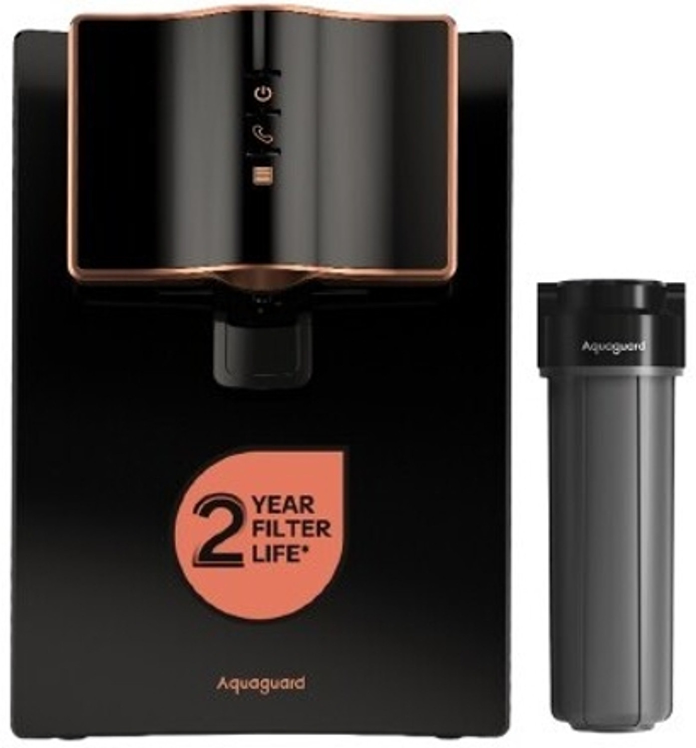 Image of Aquaguard Enrich Marvel ROUVUF CUALK 2X 6 L RO + UV + UF + Copper + Alkaline Water Purifier with Copper & Alkaline Booster 12-Stage Purification 2-Year FilterLife Mega Sediment Filter 40%+ Water Recovery Suitable for All Water Sources