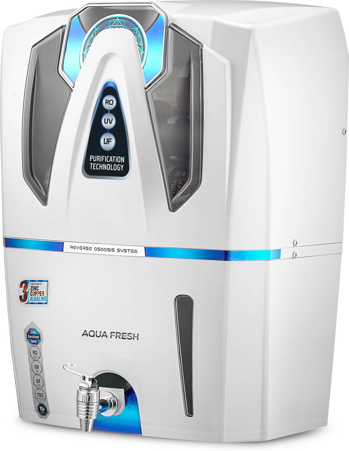 AQUA Aqua Fresh AquaX Sage 15 L RO + UV + UF + Copper + TDS Control