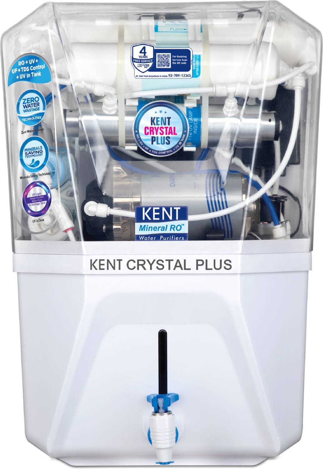 KENT CRYSTAL PLUS 11 L RO + UV + UF + TDS Control Water Purifier