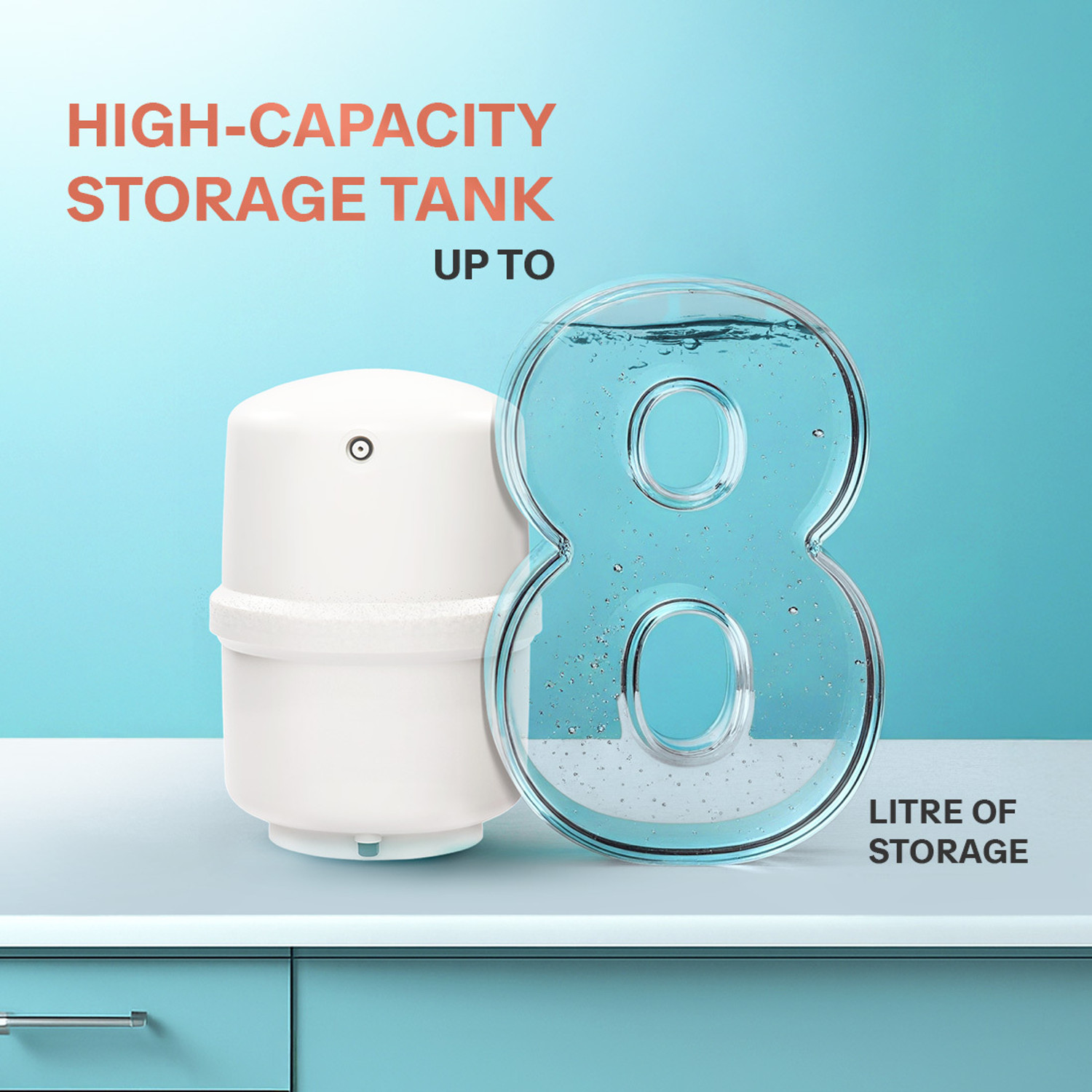 Image of Aquaguard Enrich Select Designo ROUVCA1X 8 L RO + UV Water Purifier | Active Copper & Alkaline Boost| Inbuilt Pressure Pump| 10 Stage Purification| Free Service Plan Worth ?2500| Suitable for all Water Source