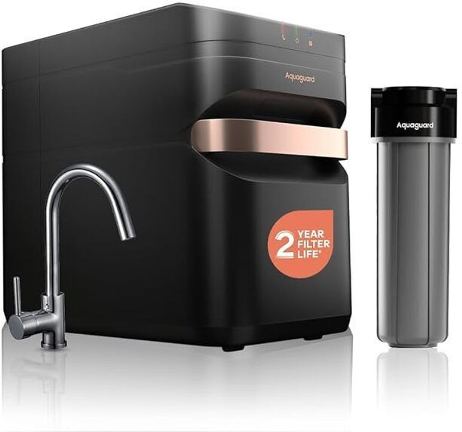 Image of Aquaguard Aspire Designo UTC RO+UV 2X UTC |2 Year Filter Life|Copper Infused Water 6.6 L RO + UV Water Purifier