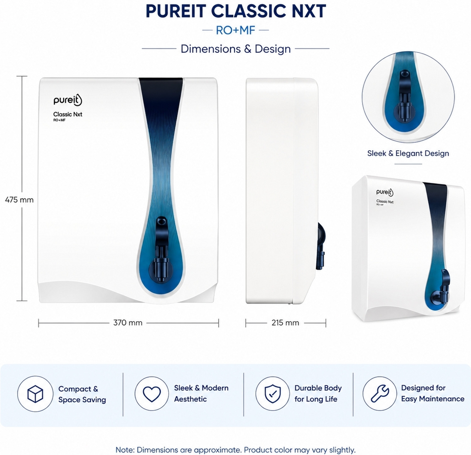 Image of Pureit Classic NXT RO+MF 7 L RO + Minerals Water Purifier