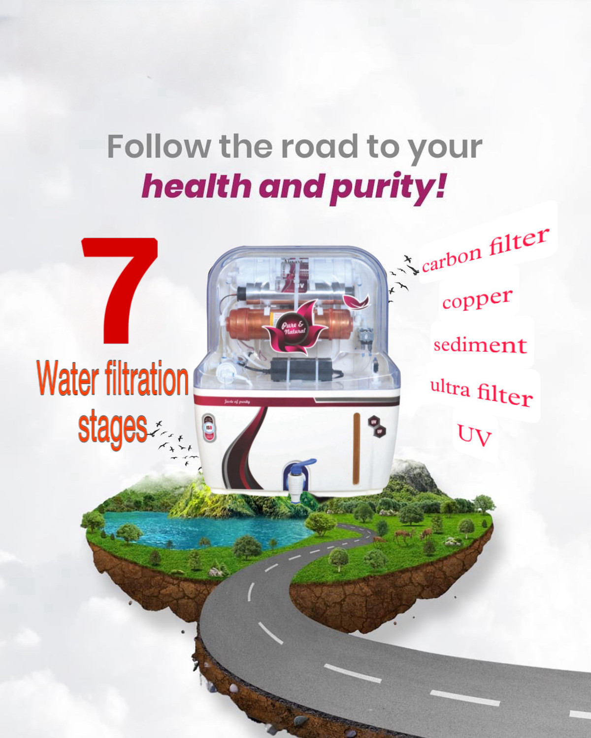 Image of Always Elite UV without Ro System Not for Boring /Hard water 15 L UV + UF + Copper Water Purifier