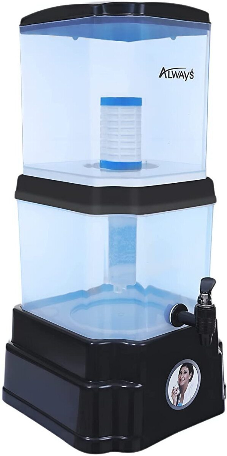 Image of Always Gravity based Water mineral Filter And Purifier +3 extra Dust Candles 15 L Gravity Based Water Purifier
