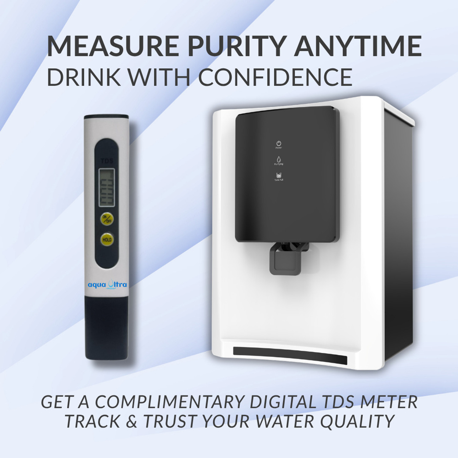 Image of Aquaultra CANIX With TDS Meter (20x Impurity Removal vs Local Purifiers) 9 L RO + UV + Alkaline + Minerals Water Purifier