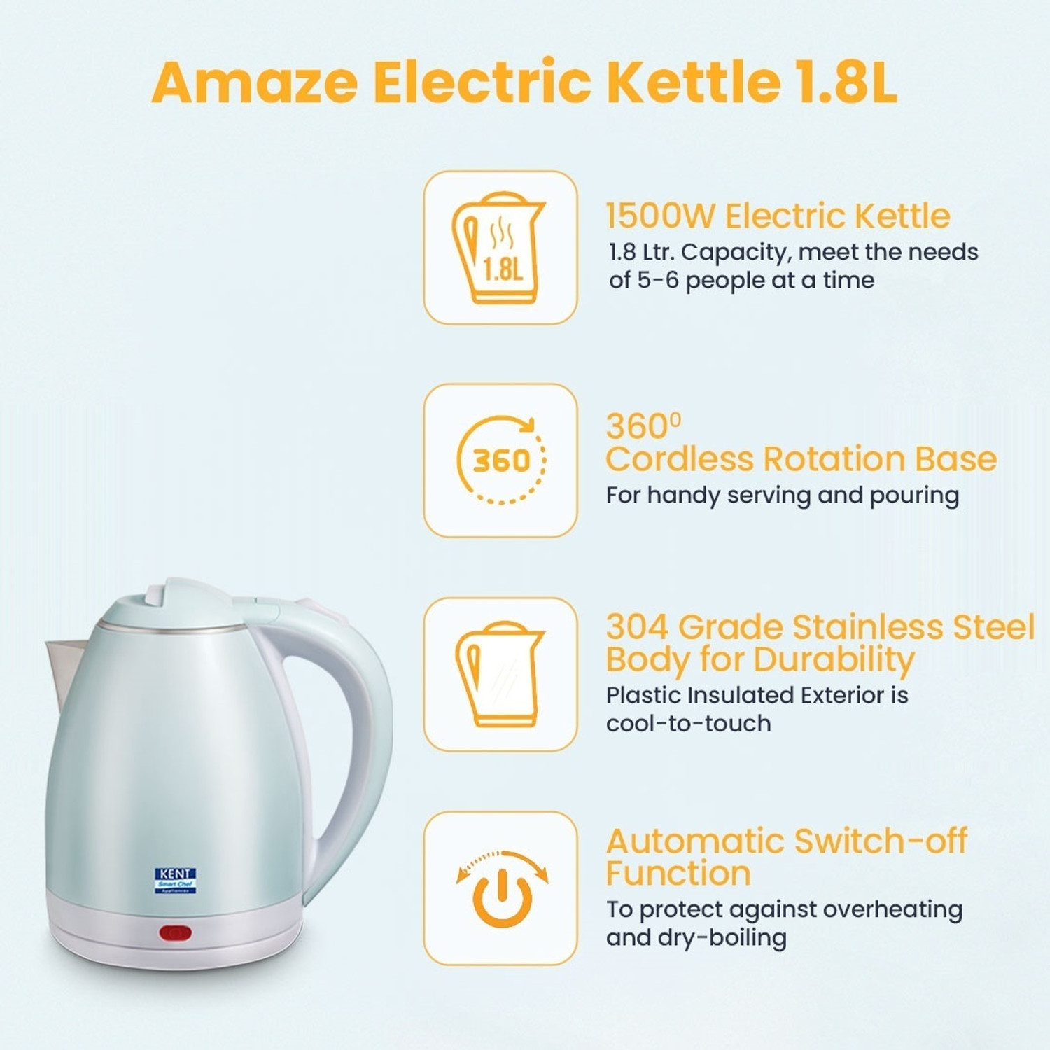 Image of KENT 116140 8 L RO + UV + UF + TDS Water Purifier