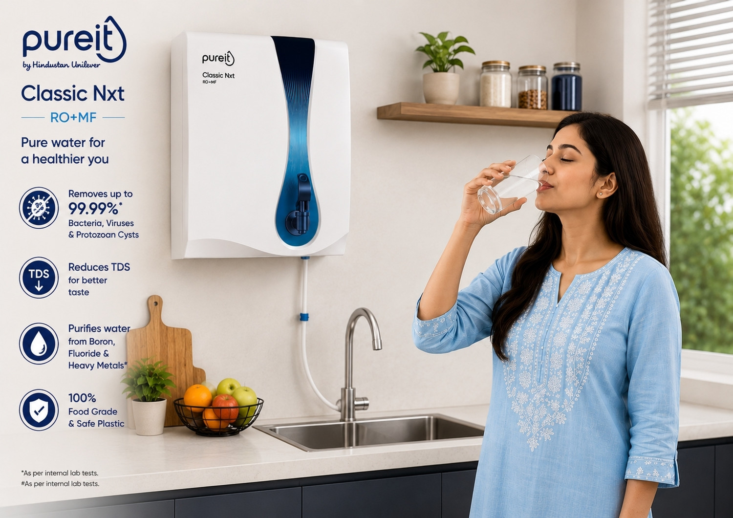 Image of Pureit Classic NXT RO+MF 7 L RO + Minerals Water Purifier