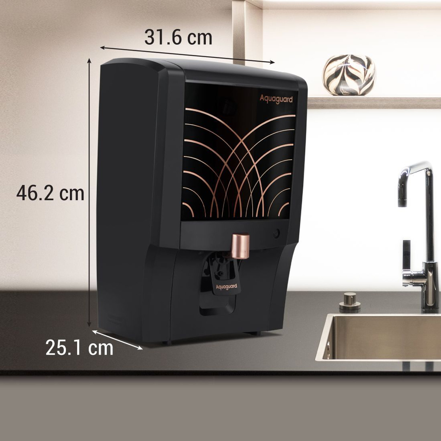 Image of Aquaguard Enrich Enhance 2x ||12000ltr Filter Life Or 2 years || Saves 50% Water || 7 L RO + UV + Copper + TDS Control Water Purifier