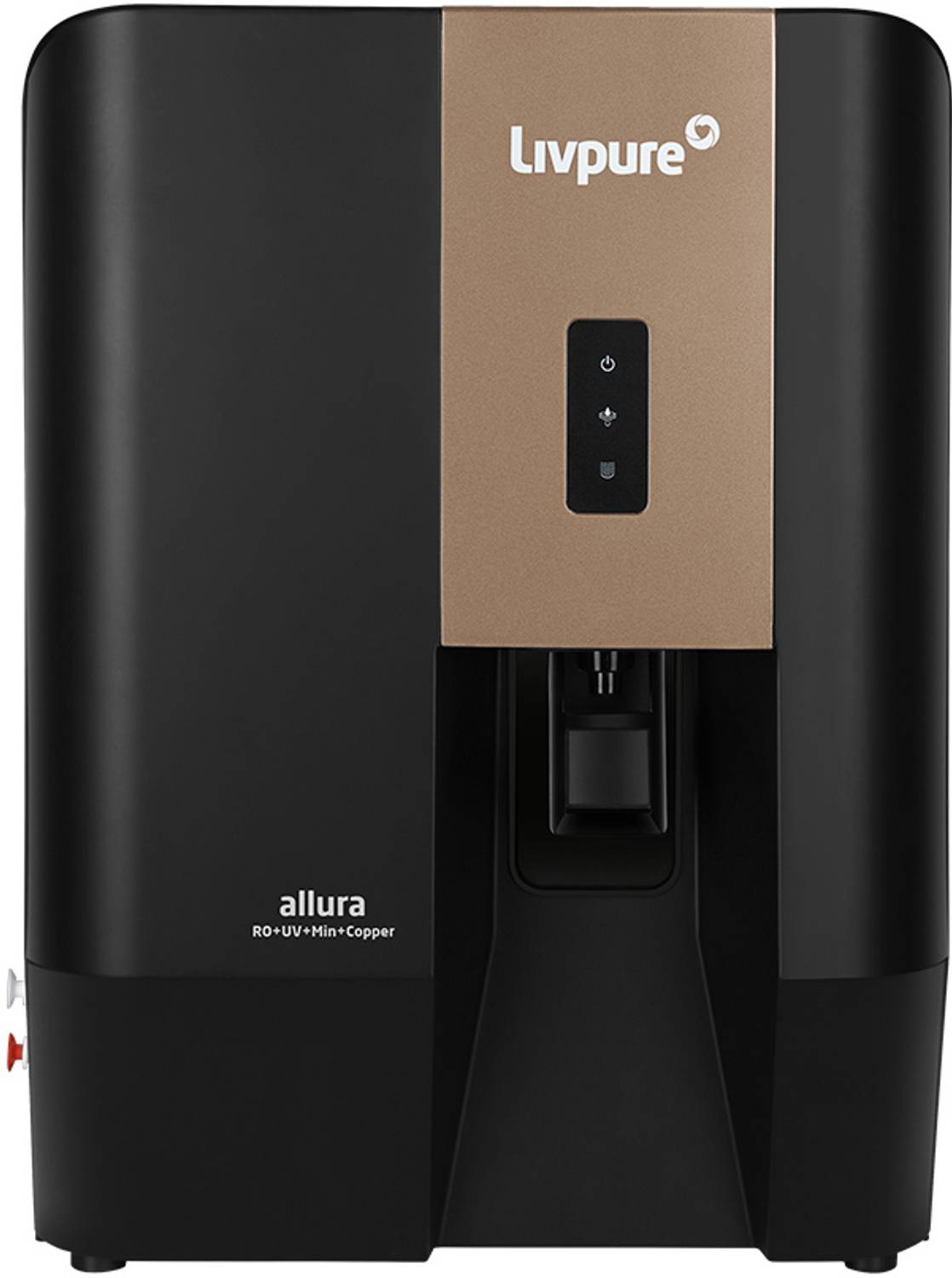 LIVPURE Liv-Allura 7 L RO + UV + Copper Water Purifier |NO SERVICE COST FOR 2.5 YEARS | 8 STAGE ADVANCED PURIFICATION | SUITABLE FOR ALL-BOREWELL, TANKER, MUNICIPALITY WATER