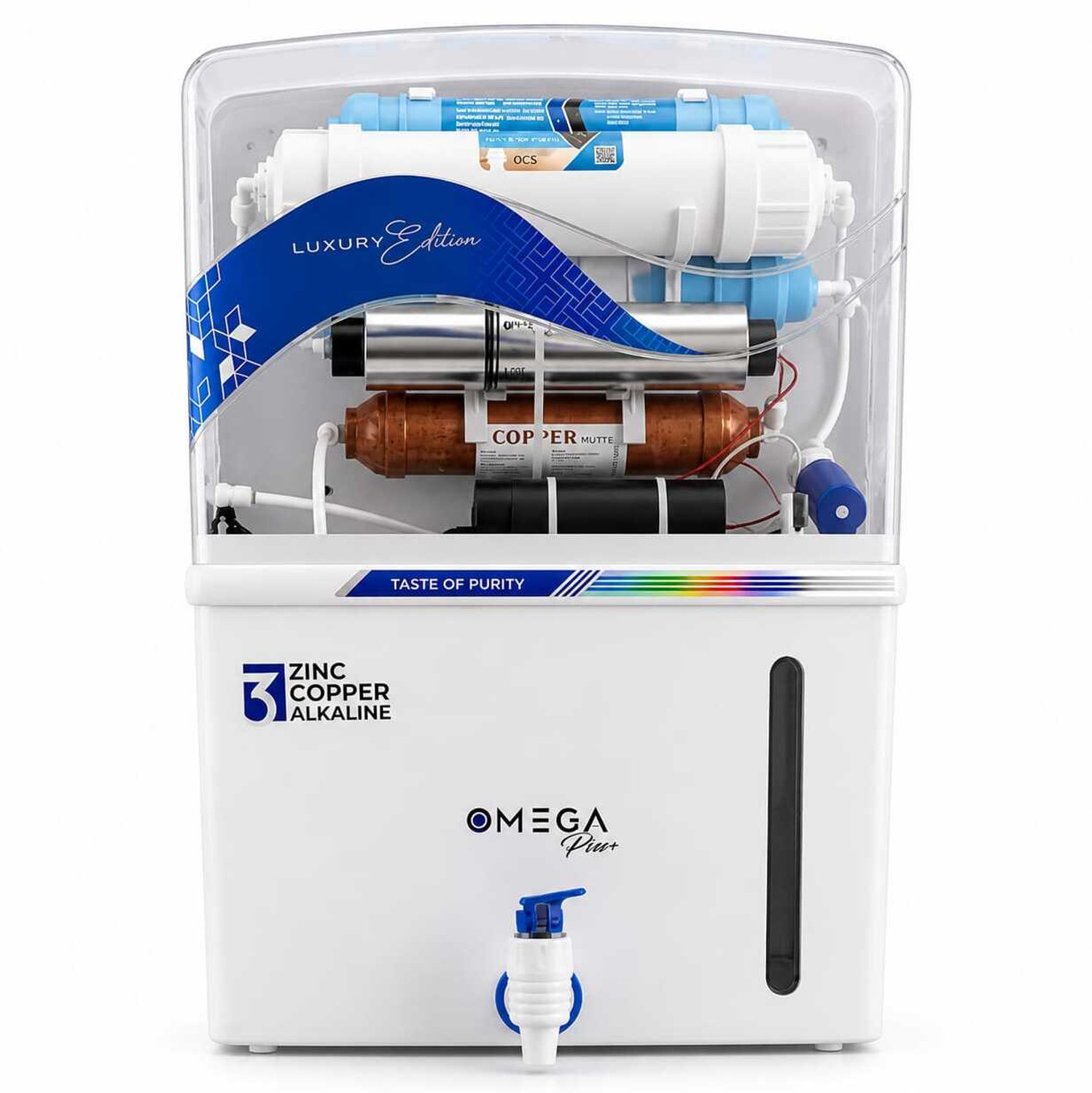 Image of Aqua Glare Omega UV Purifier With 12 L UV + UF + Copper Water Purifier
