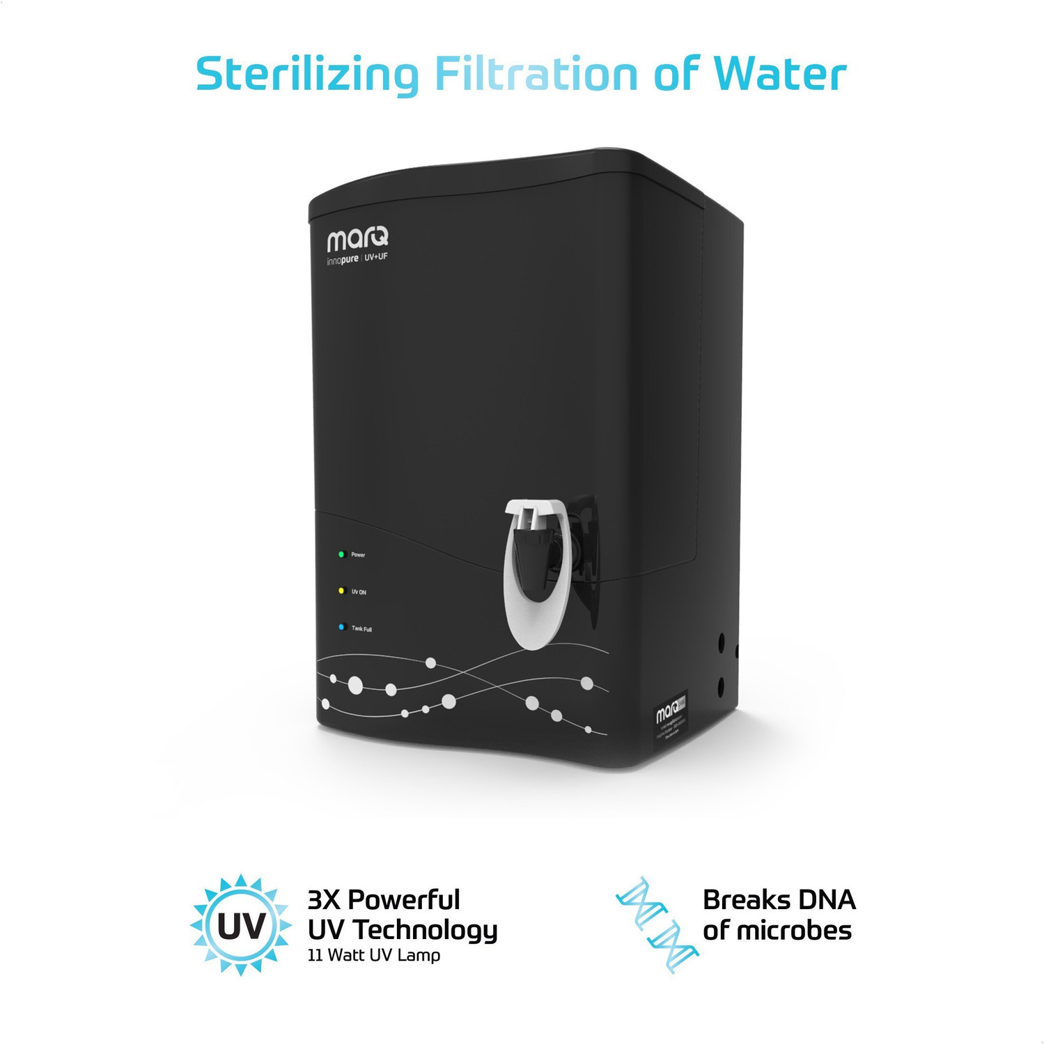 Image of MarQ by Flipkart MQWPUVUFE7L 7 L UV + UF Water Purifier
