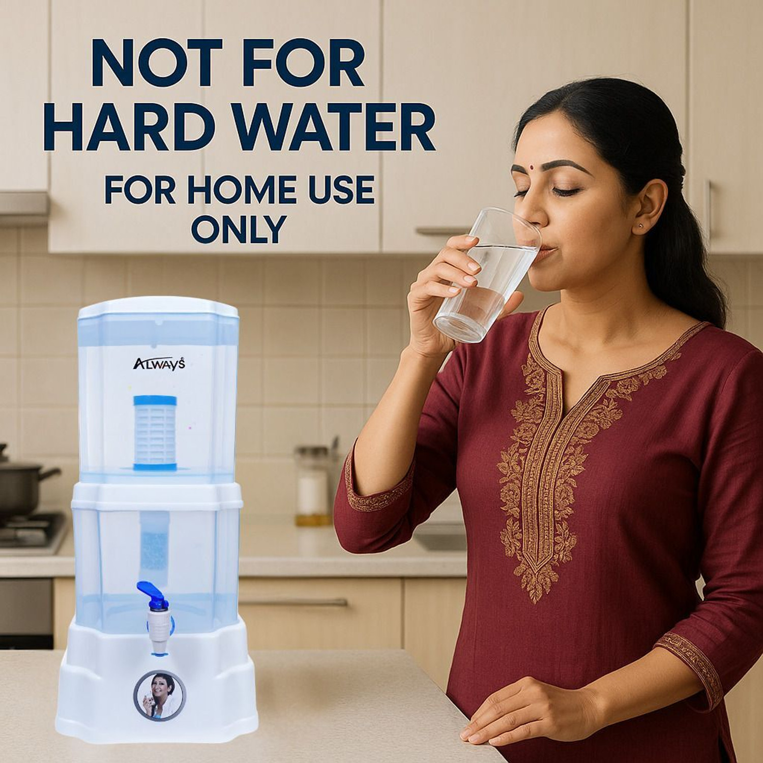Image of Always Soft Water Non-Electric ultra filtration 15 L Gravity Based Water Purifier